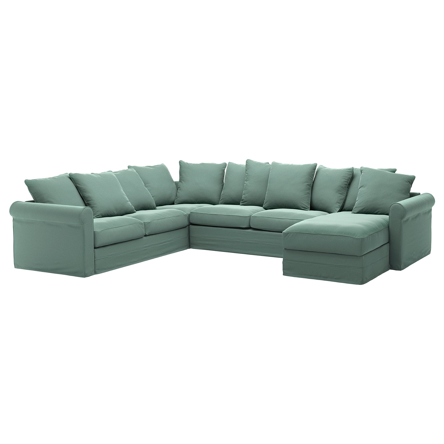 GRÖNLID, corner sofa-bed, 5-seat with chaise longue, 095.365.54