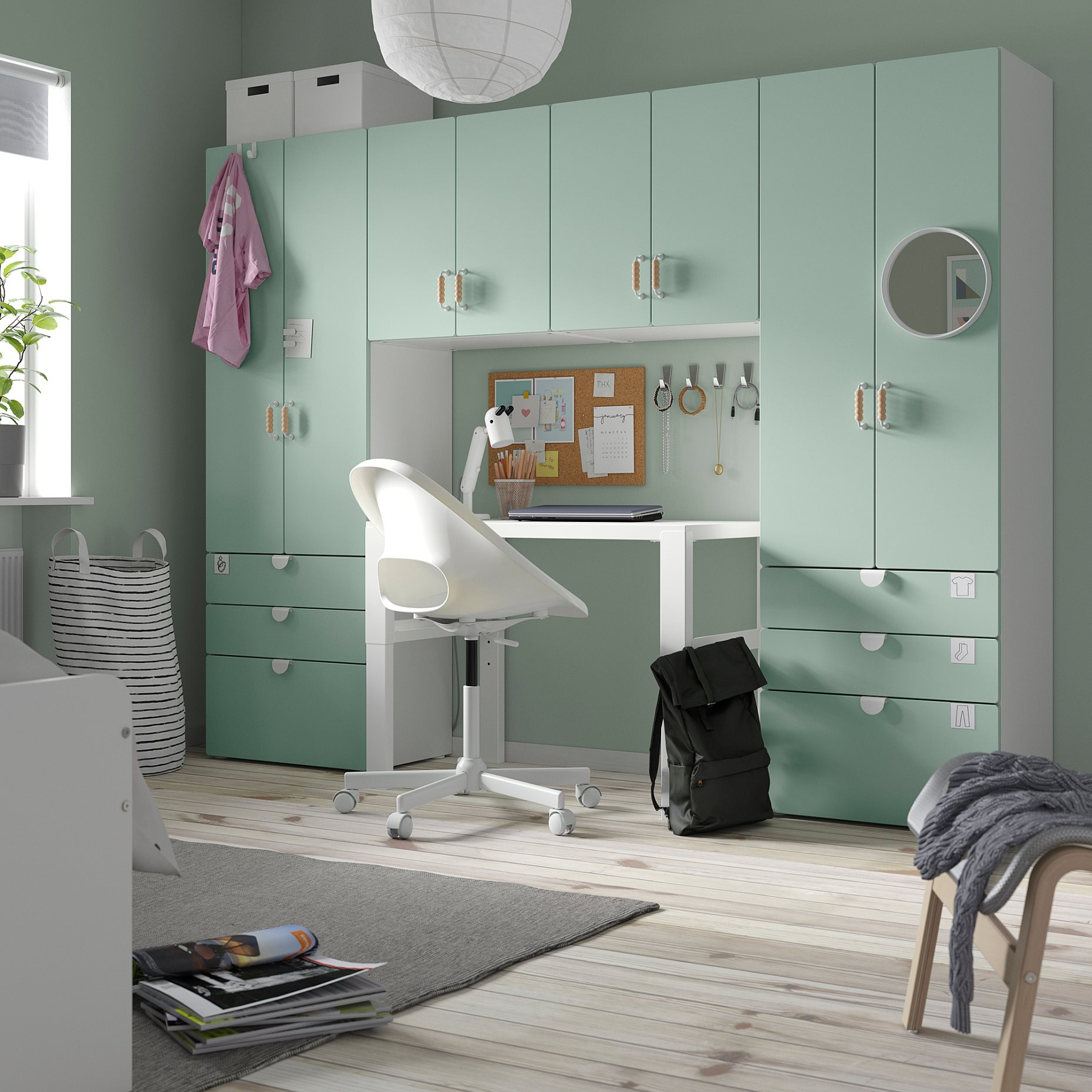 SMASTAD/PLATSA, σύνθεση αποθήκευσης, 240x42x181 cm, 095.445.54