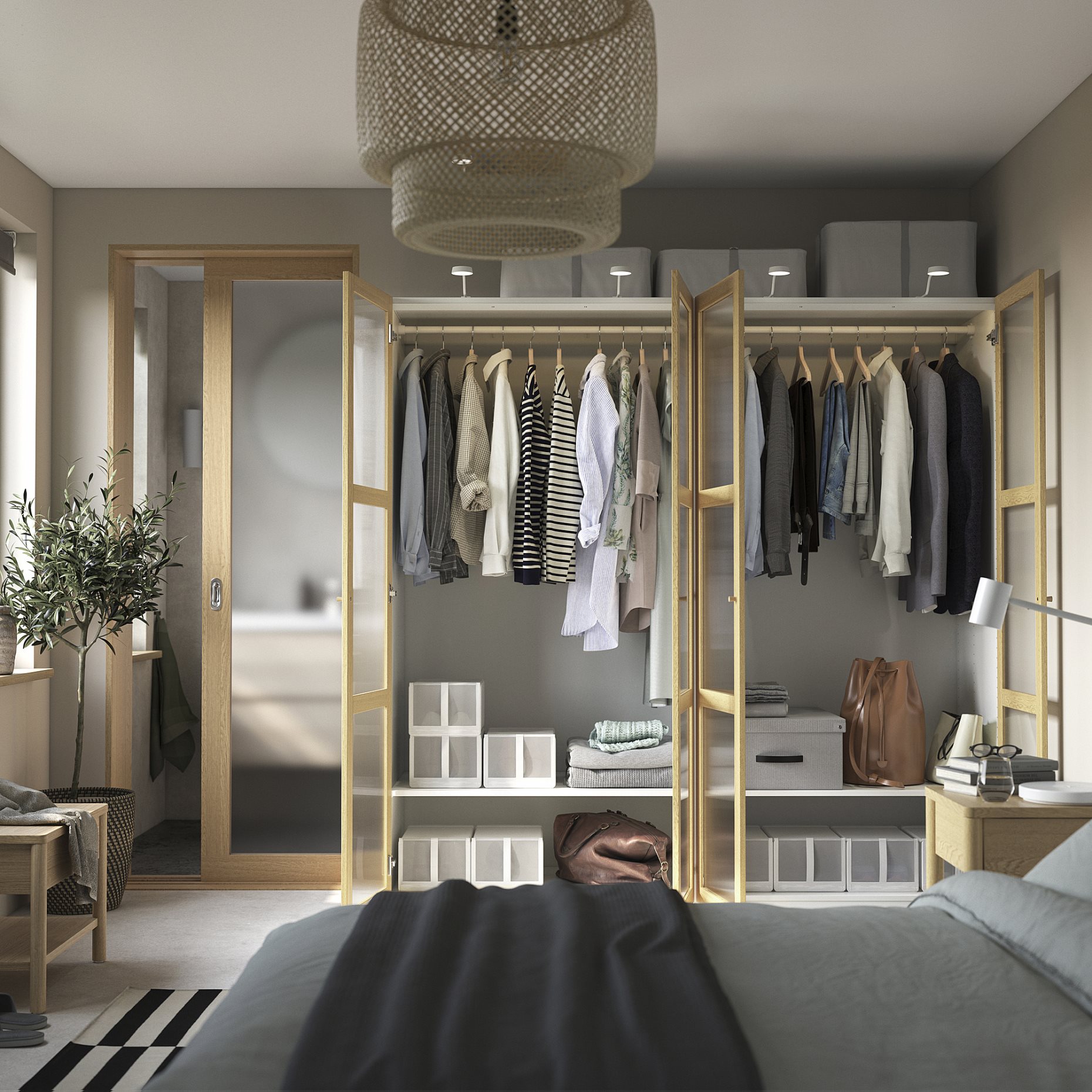 PAX/TONSTAD, συνδυασμός ντουλάπας, 200x60x201 cm, 095.493.68