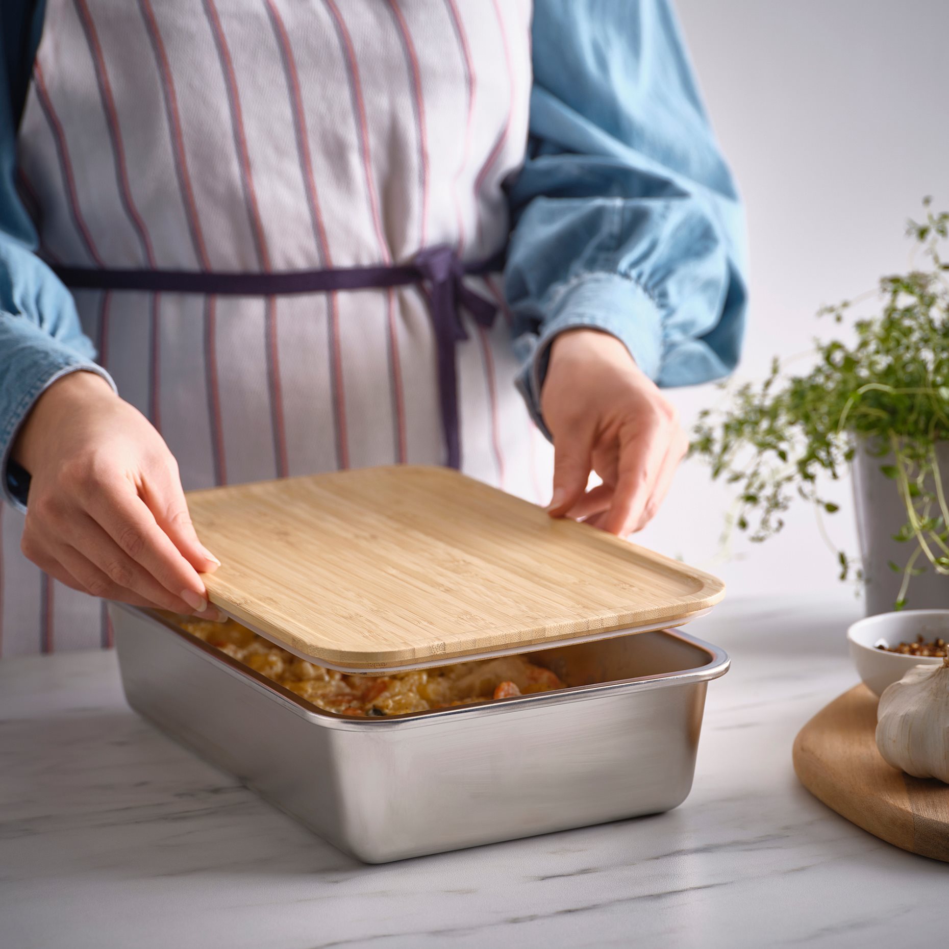 IKEA 365+, large rectangular food container with lid, 3 l, 095.805.23