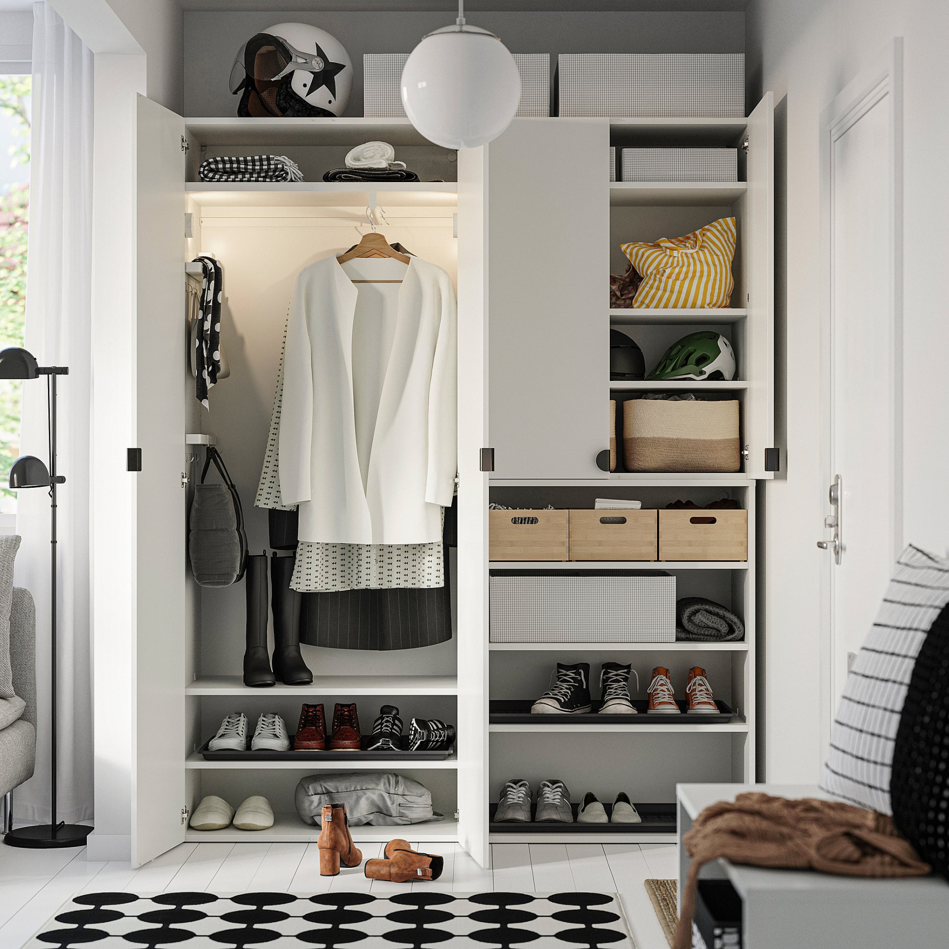 LASTARE, wardrobe combination, 160x42x200 cm, 096.033.84