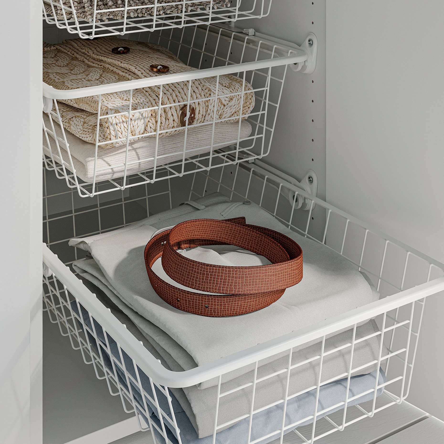 ALTARLIDEN, wire basket with pull-out rail, 40x62 cm, 096.039.54