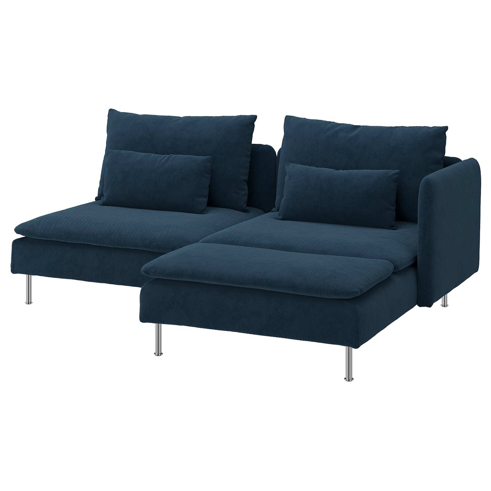 SÖDERHAMN, 2-seat sofa with chaise longue with armrest, 096.222.31