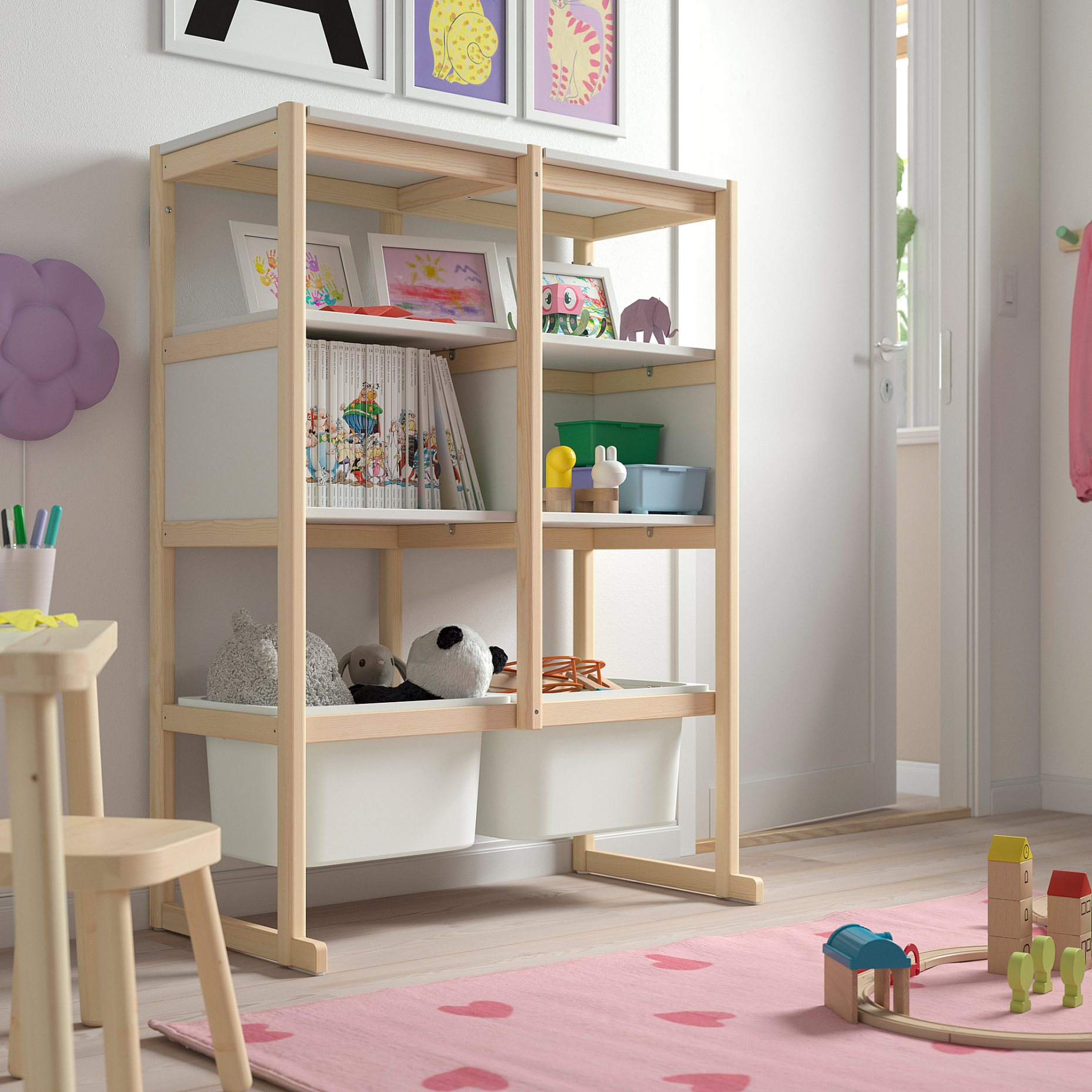 FLISAT, open storage combination, 88x38x117 cm, 096.249.23