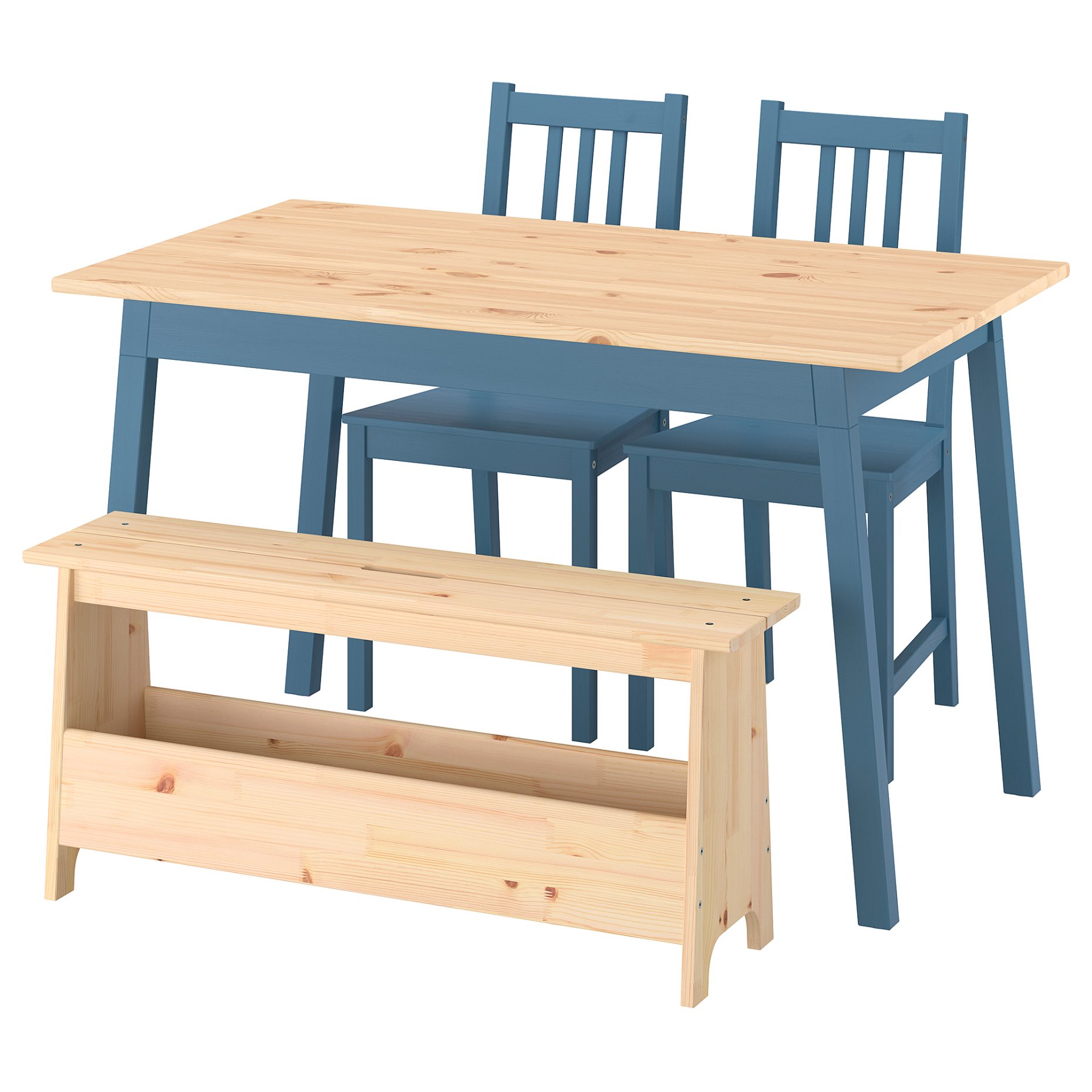 PINNTORP/PERJ, table with 2 chairs and bench, 096.269.36