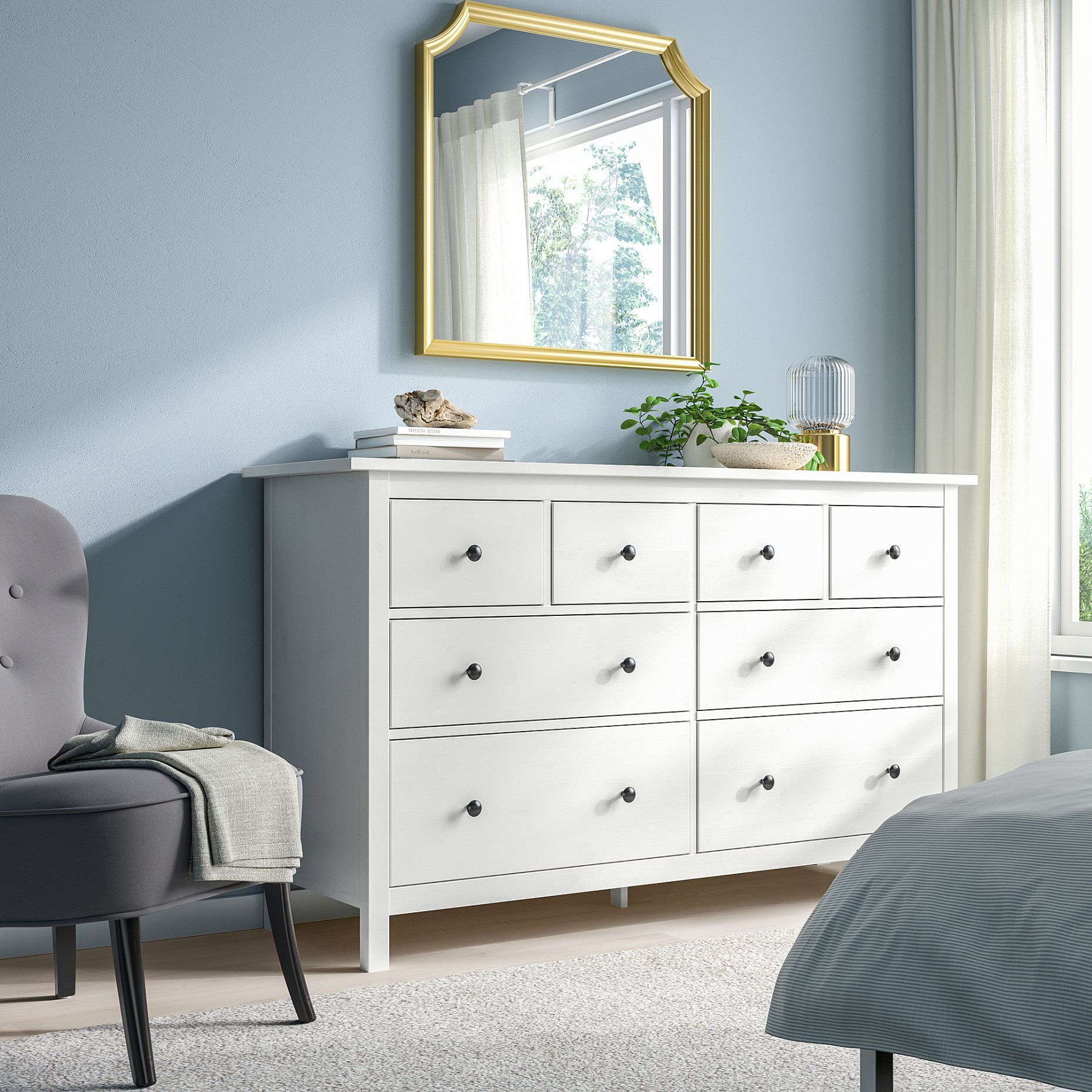 HEMNES, chest of 8 drawers, 102.392.80