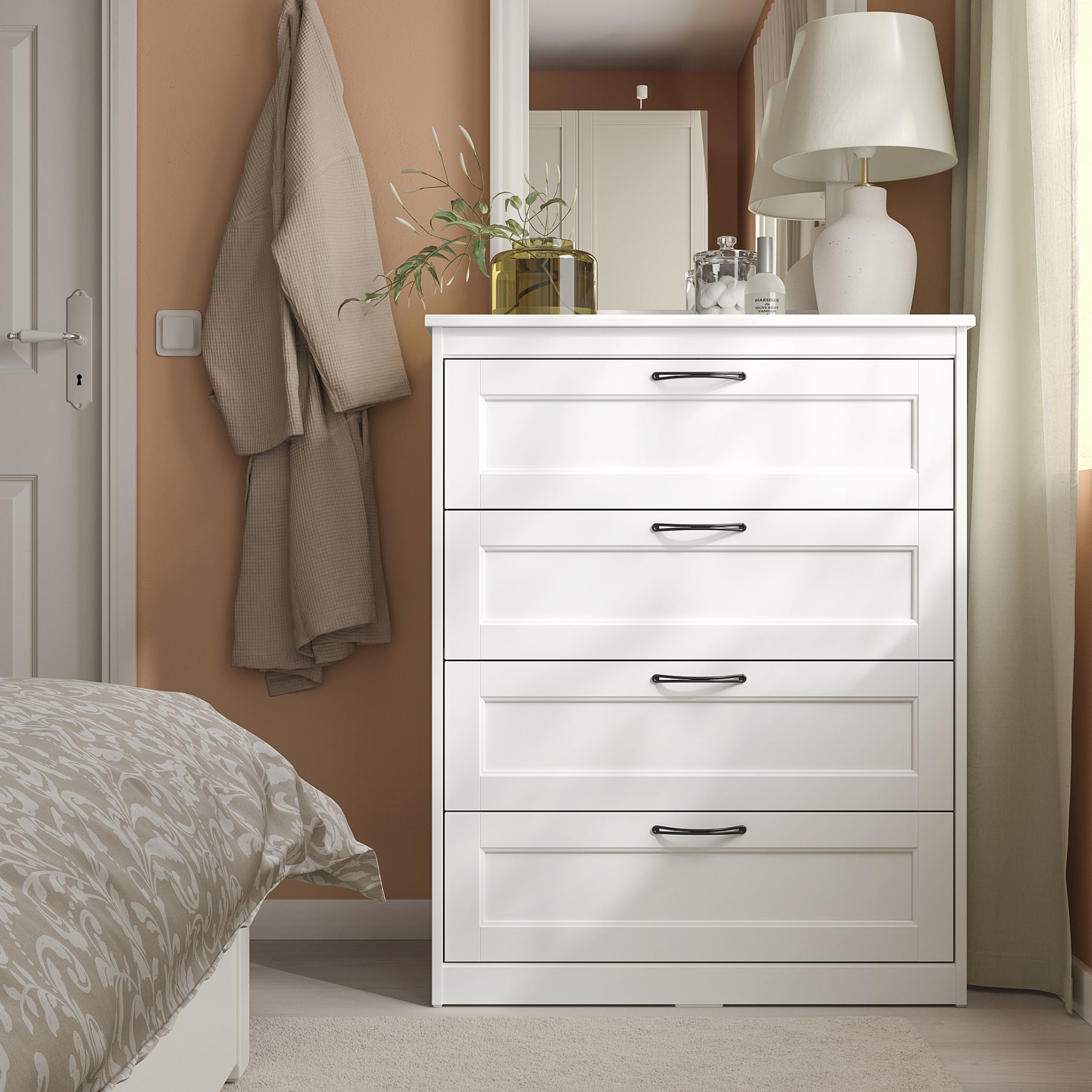 SONGESAND, chest of 4 drawers, 103.667.77