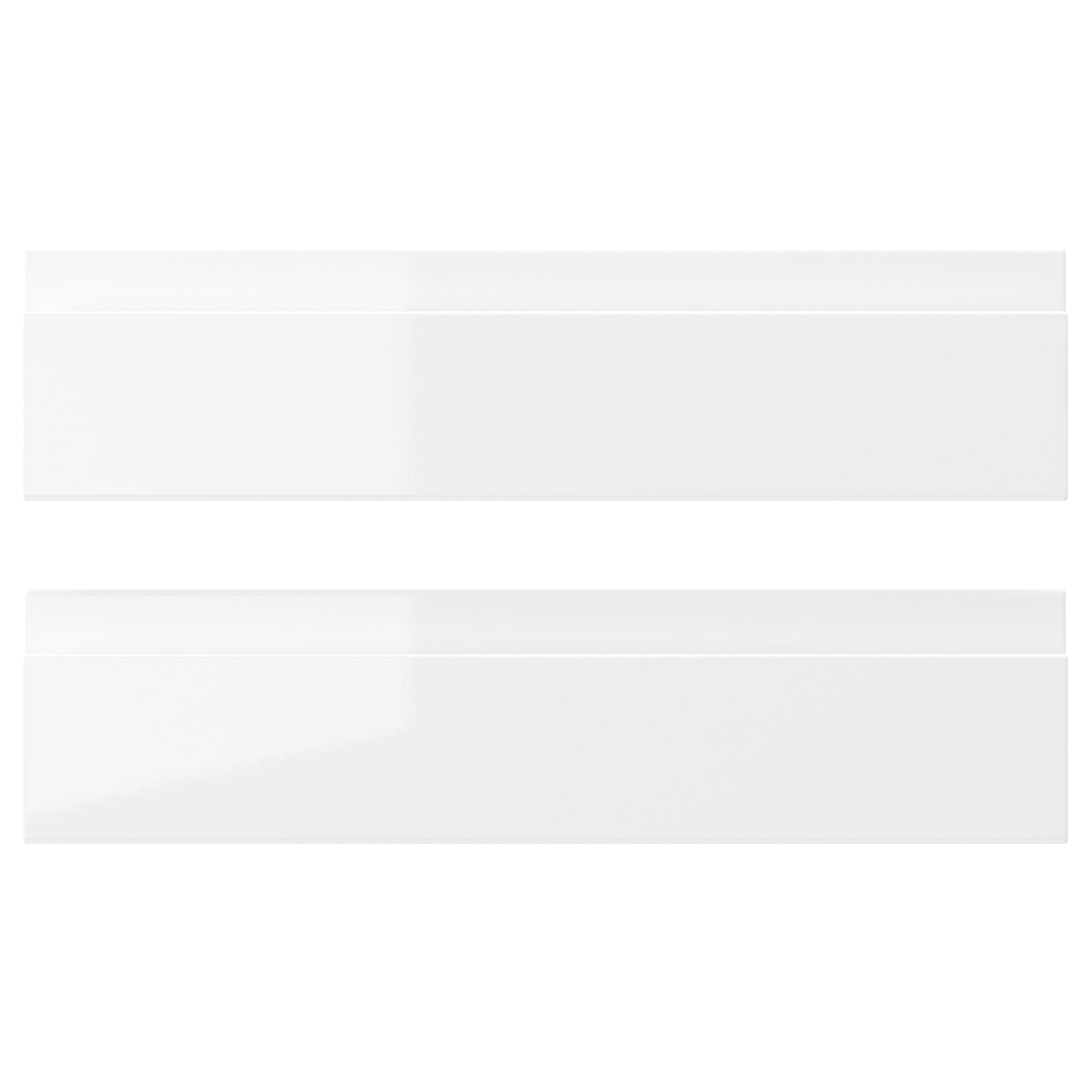 VOXTORP, drawer front/high-gloss 2 pack, 40x10 cm, 103.974.96
