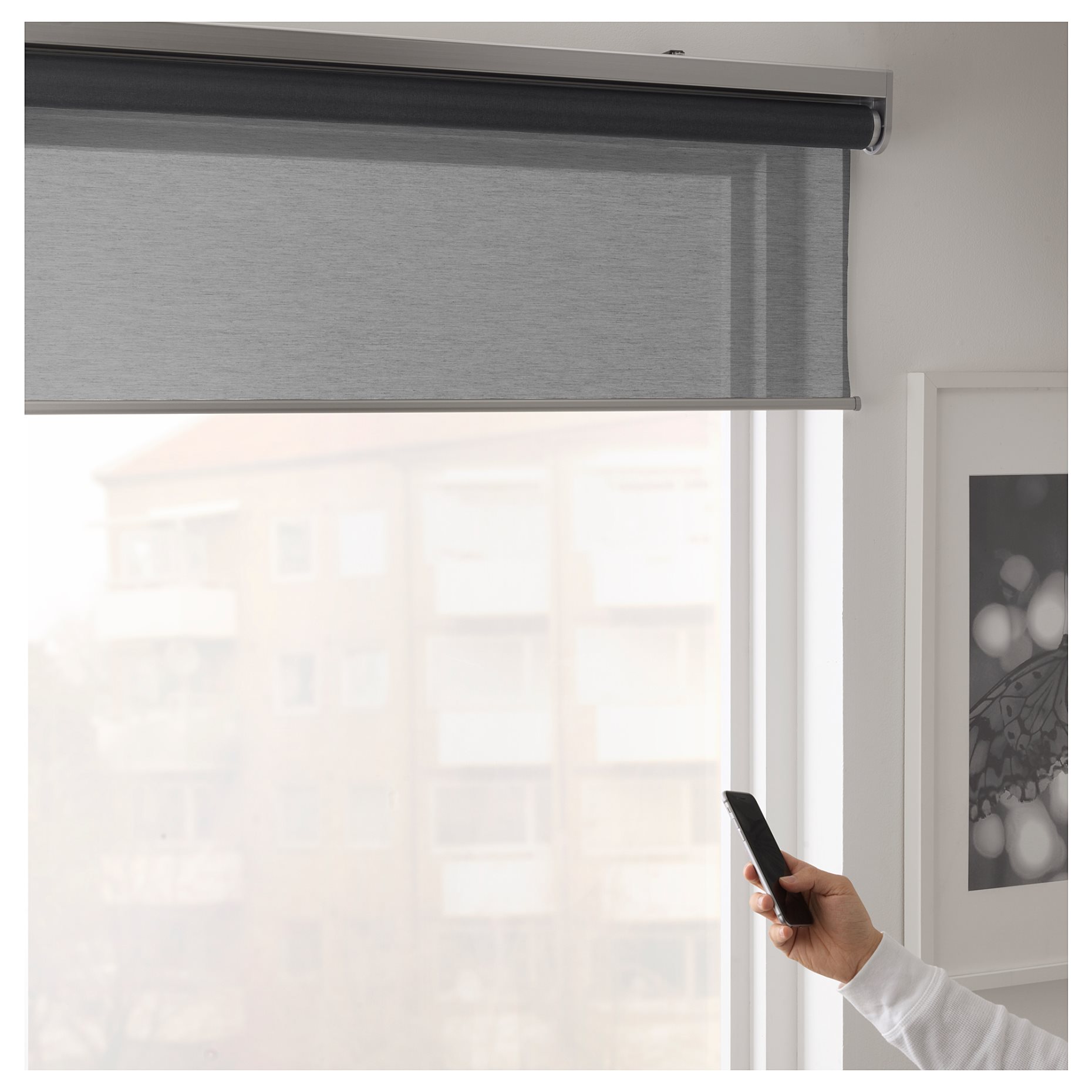KADRILJ, roller blind wireless/battery-operated, 104.081.50