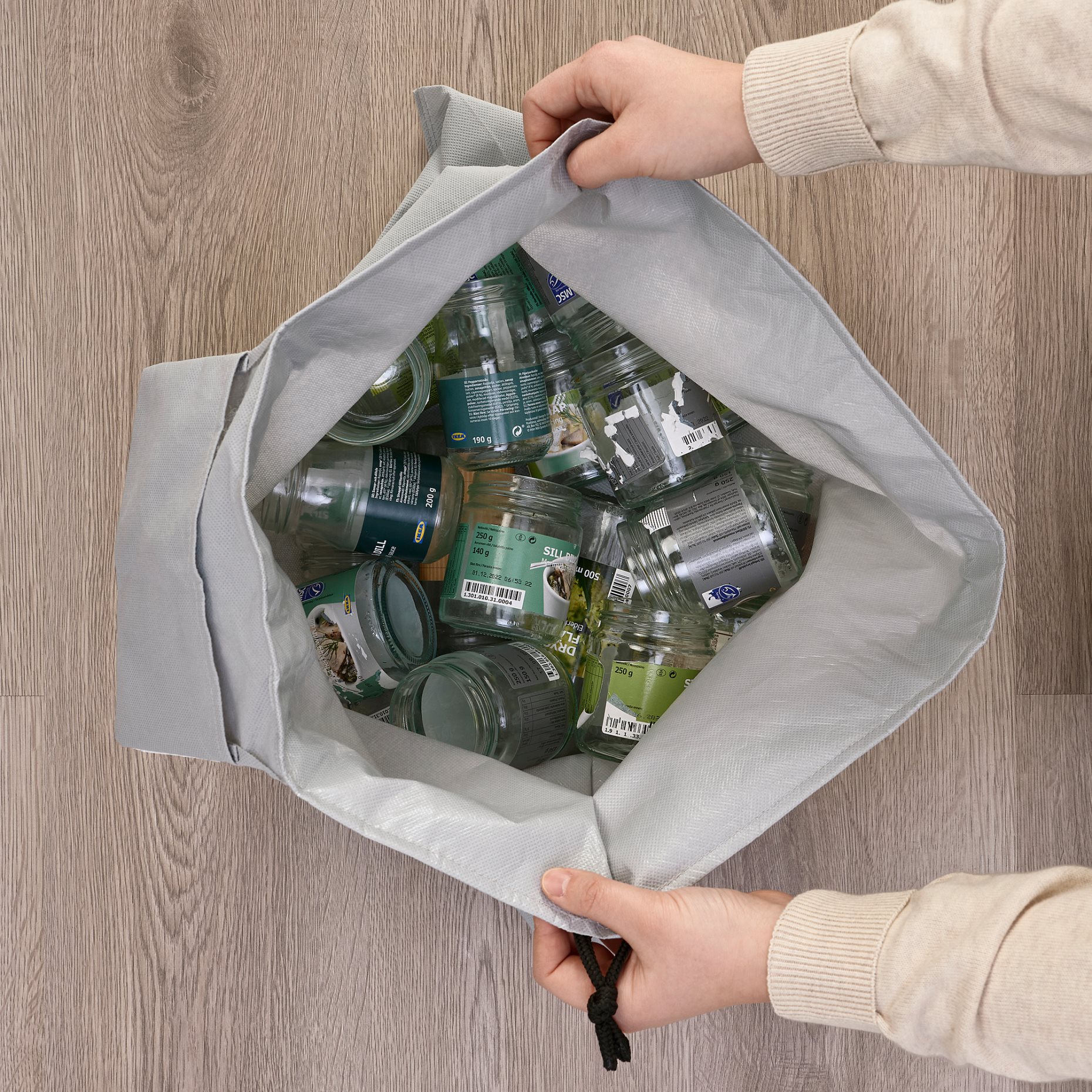 AJÖSS, waste sorting bag, 56x43 cm/22 l, 104.393.78