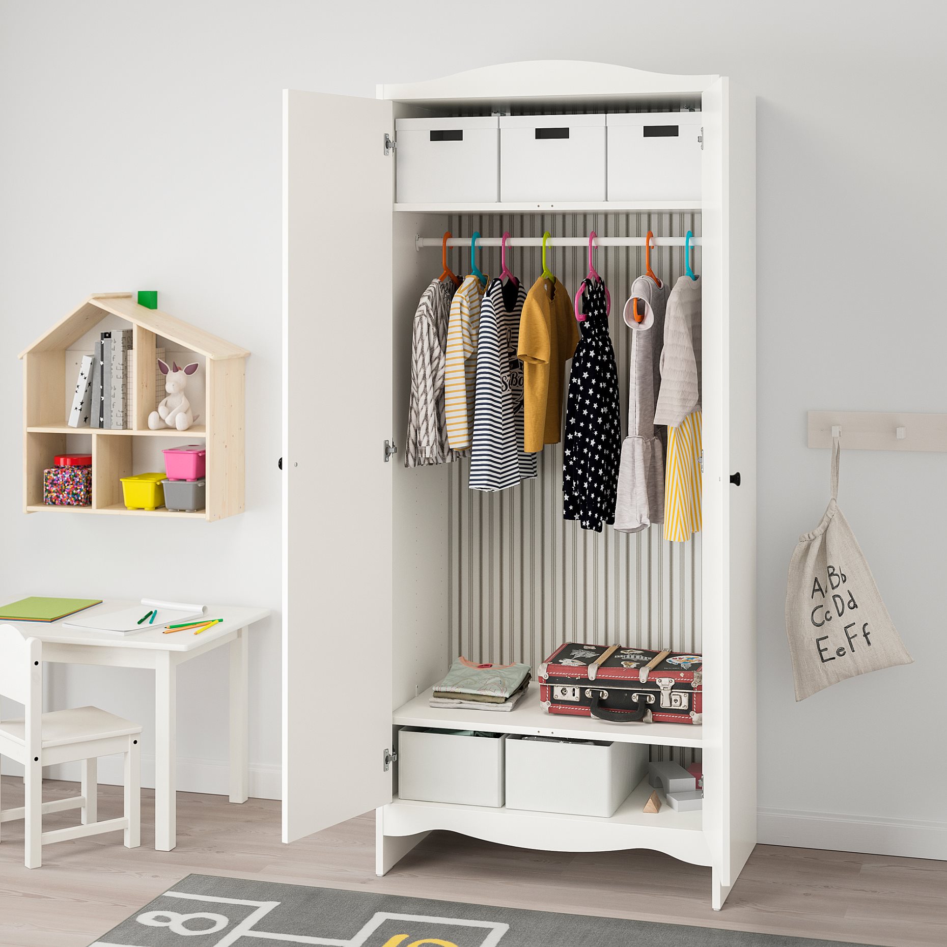 SMÅGÖRA, wardrobe, 104.608.88