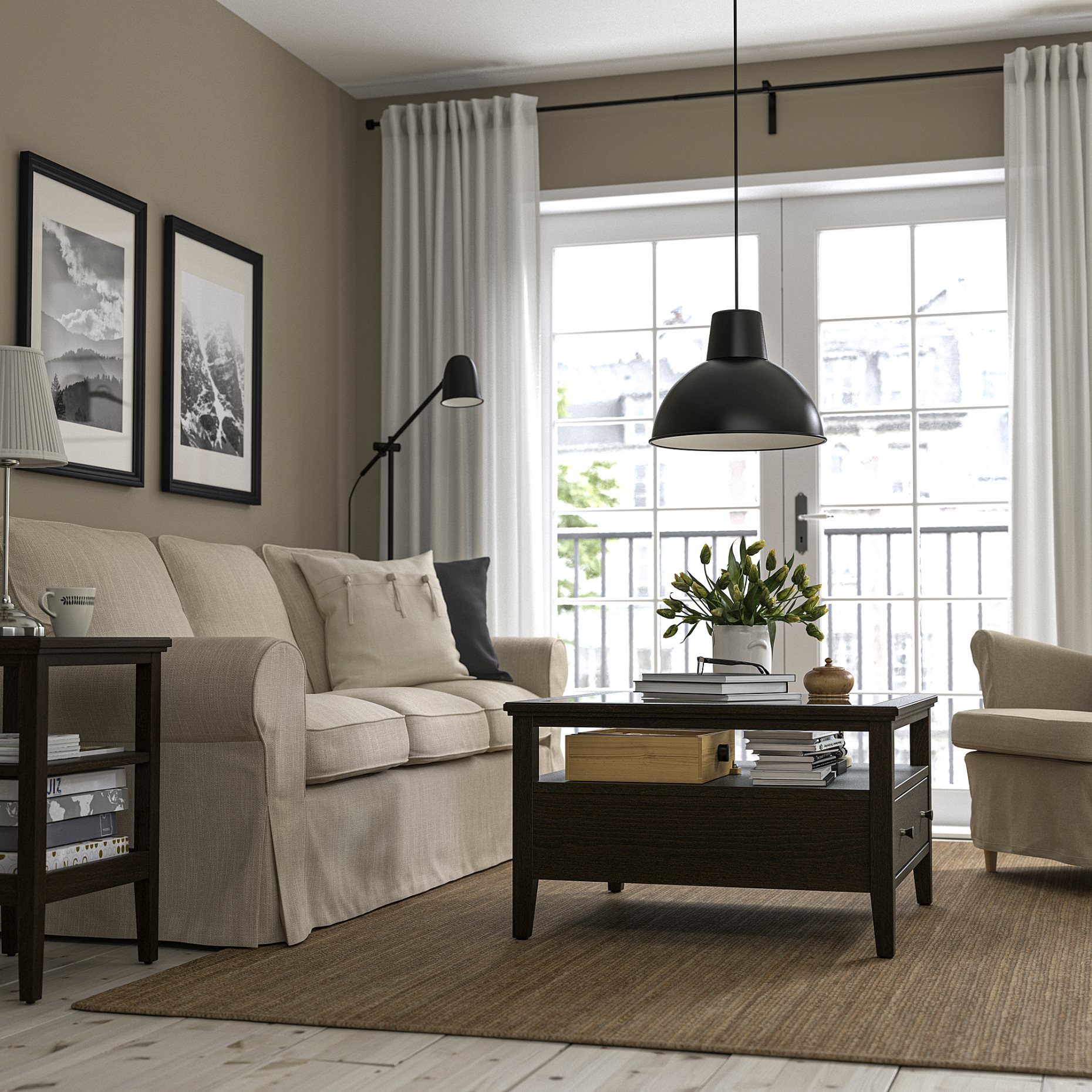 IDANÄS, τραπέζι μέσης, 80x80 cm, 105.000.02