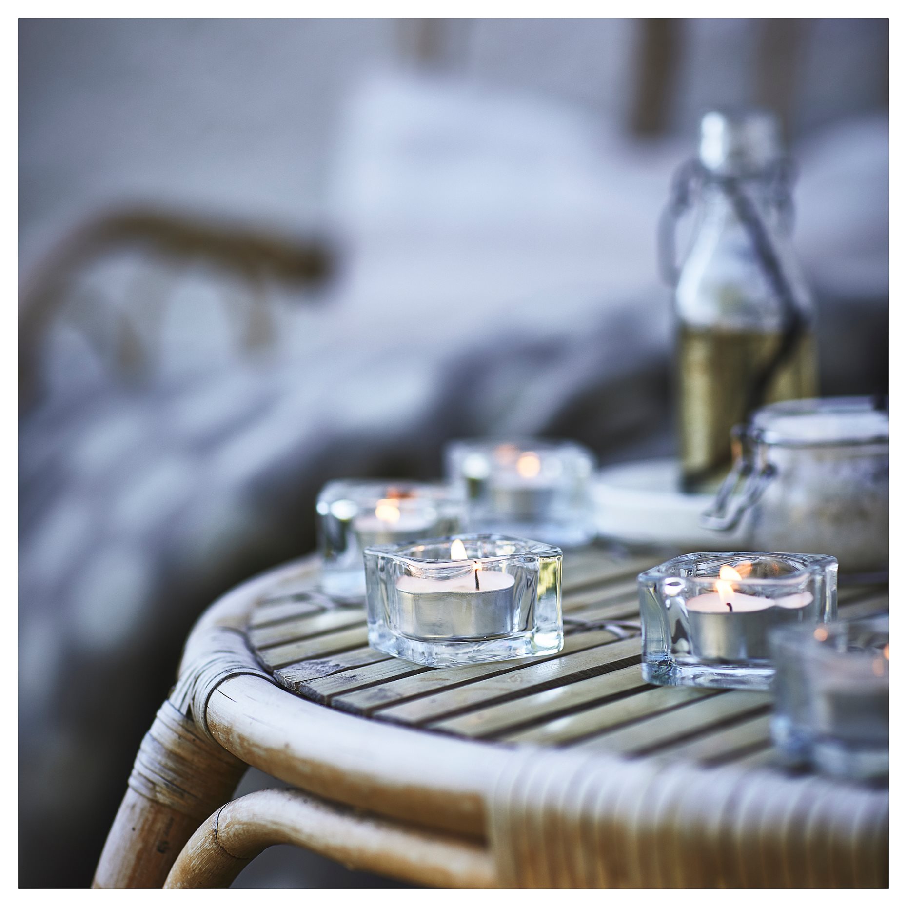 JÄMLIK, scented tealight/Vanilla/30 pack, 3.5 hr, 105.021.62