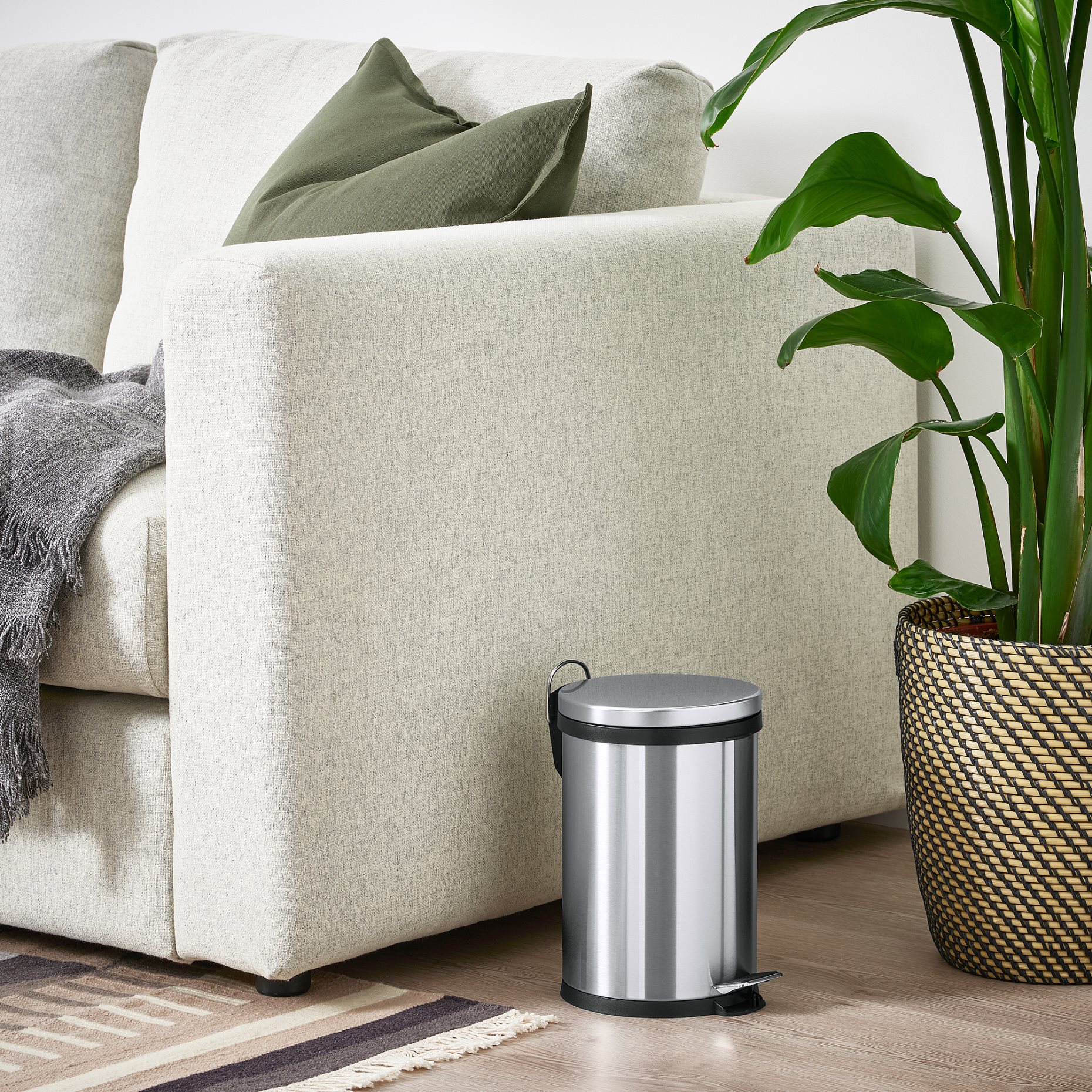 SNÖRPA, κάδος απορριμμάτων με πεντάλ, 5 l, 105.112.08