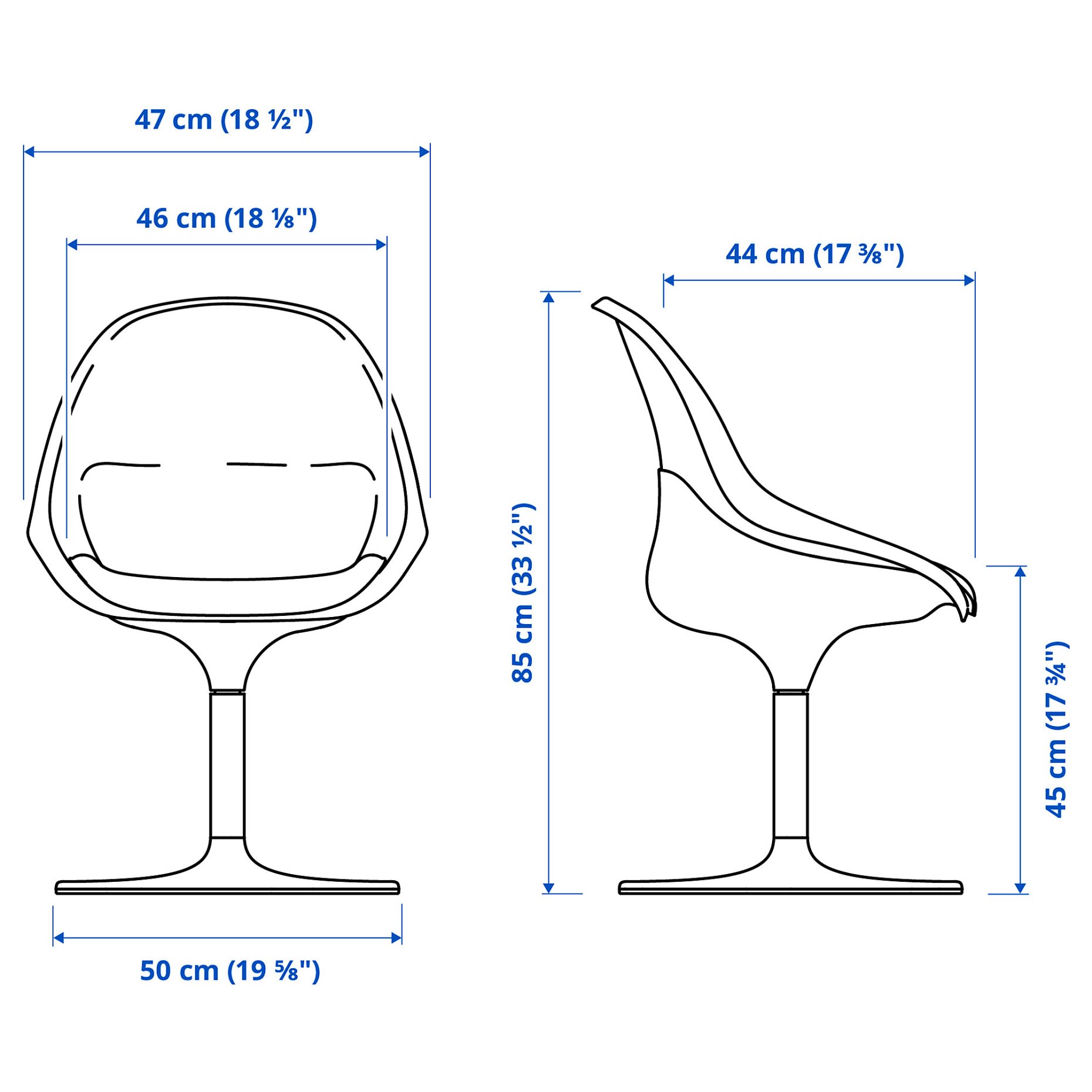 BALTSAR, swivel chair, 105.115.38