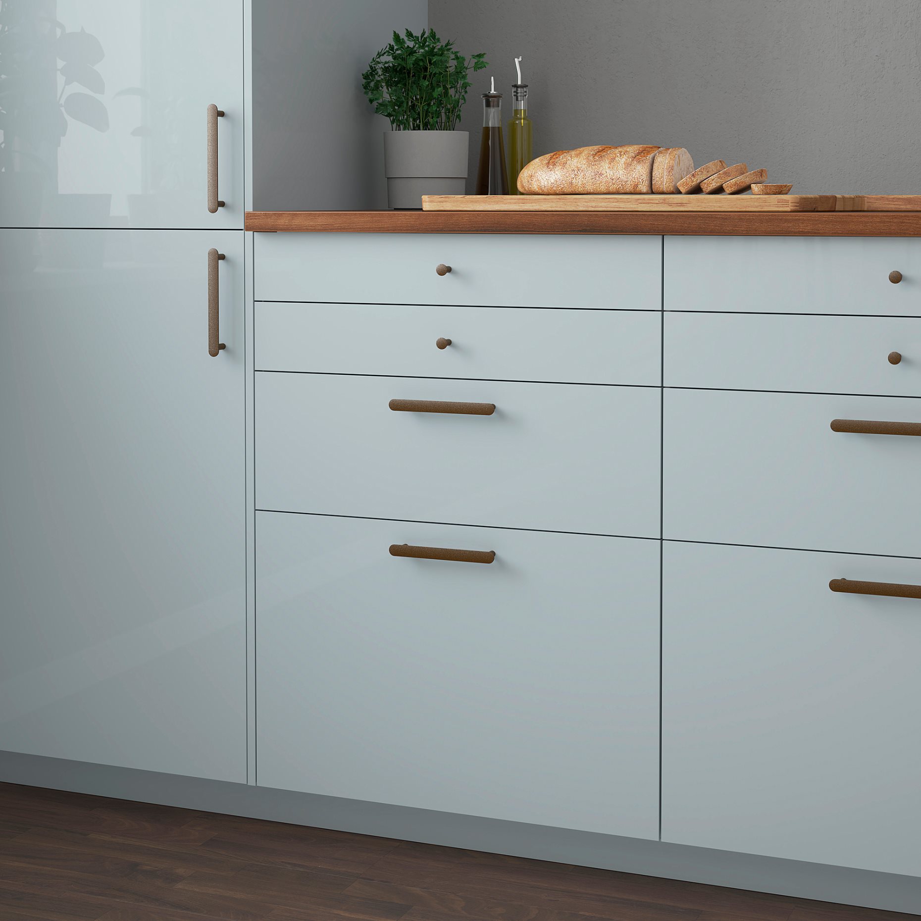 KALLARP, drawer front/high-gloss, 60x20 cm, 105.201.61