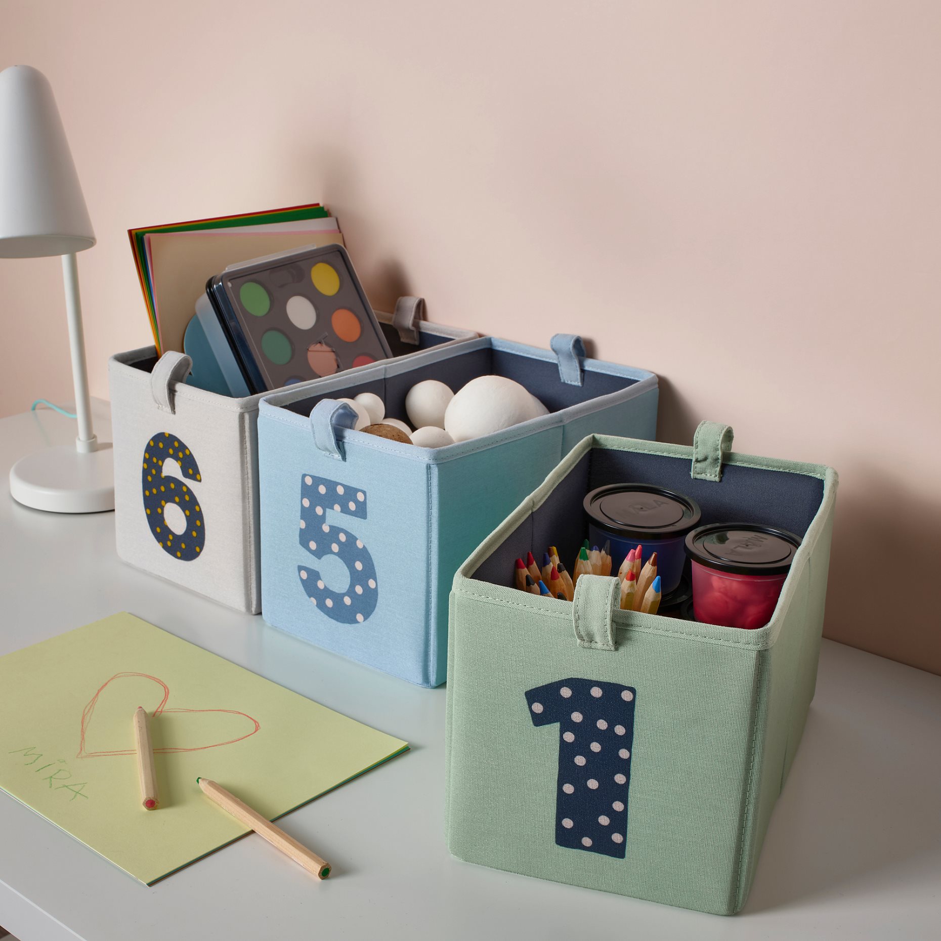 BARNDRÖM, κουτί, σετ 3τεμ. 17x27x17 cm, 105.606.23