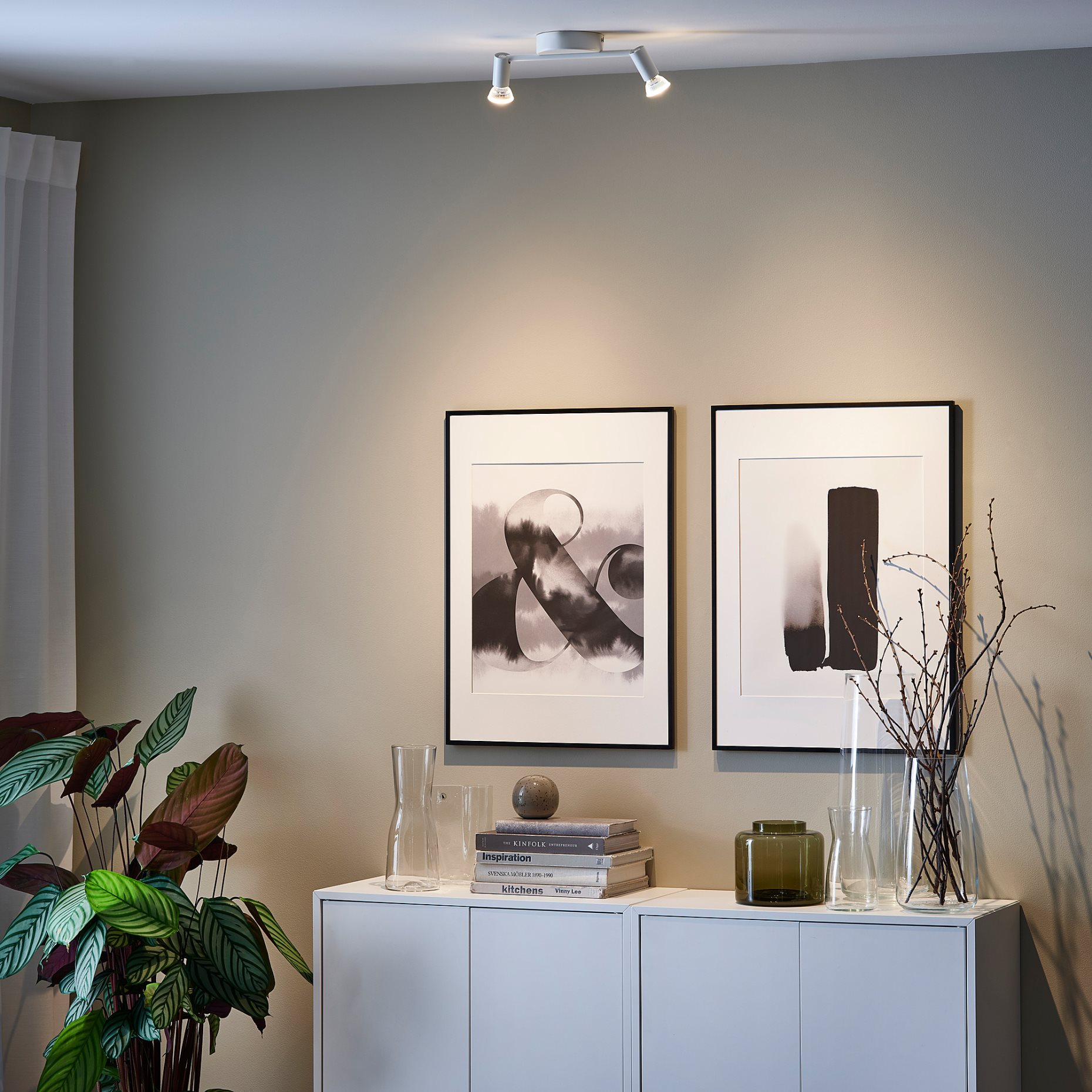 KRUSNATE, σποτ οροφής με 2 σποτ, 105.620.85