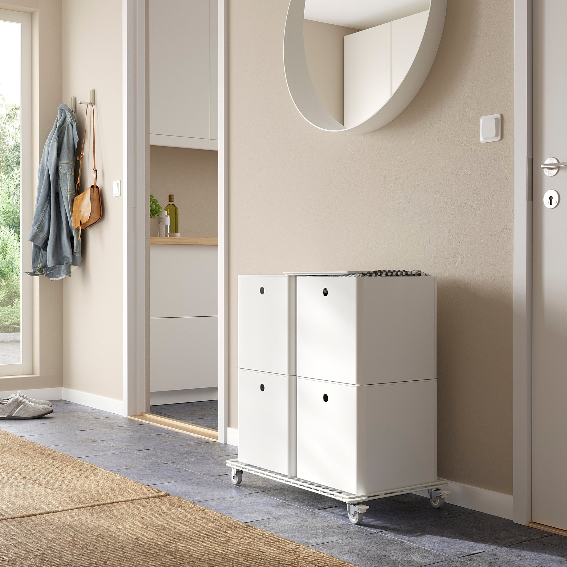 INVALLNING, trolley for boxes, 68x39 cm, 105.693.98