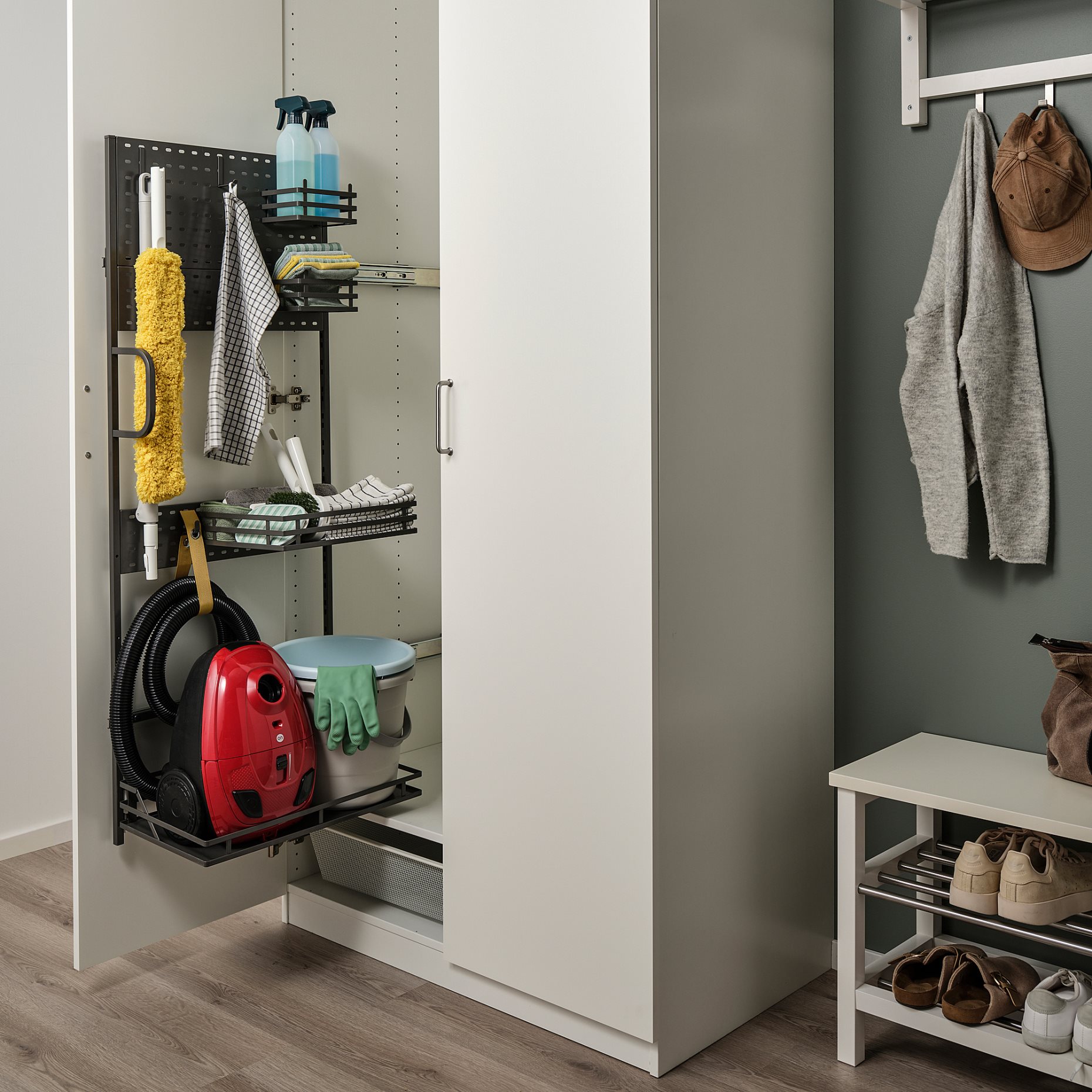 UTRUSTA, εξάρτημα οργάνωσης για καθαριστικά, 140 cm, 105.808.24