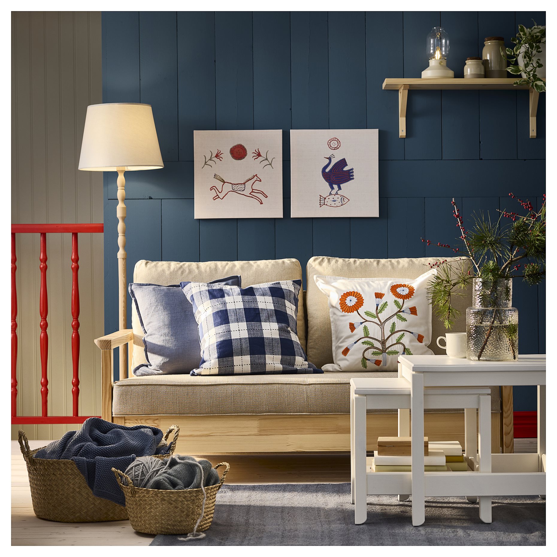 SVAMPFLY, κάλυμμα μαξιλαριού, 50x50 cm, 105.844.88