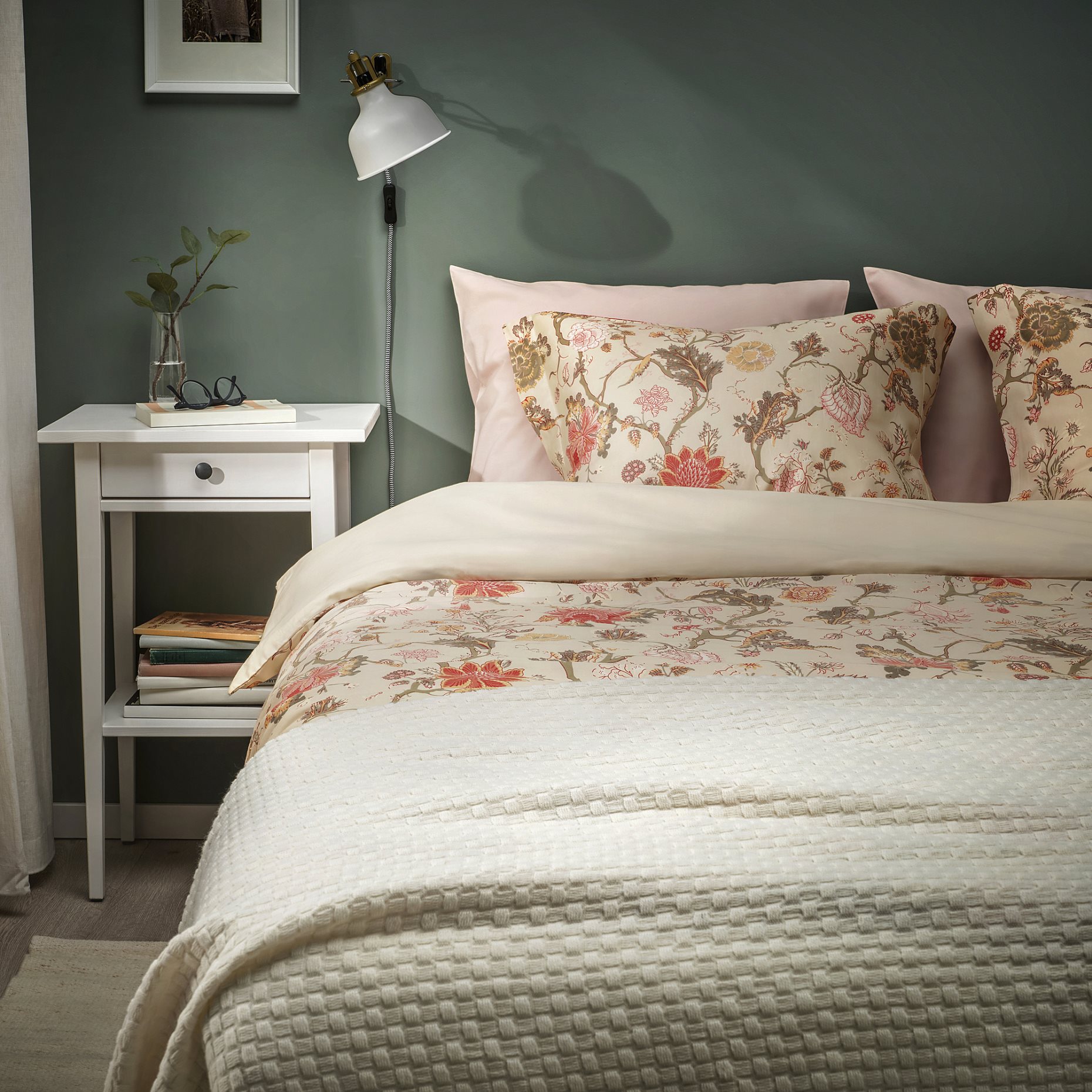 NÄSSELKLOCKA, duvet cover and pillowcase, 150x200/50x60 cm, 105.845.44