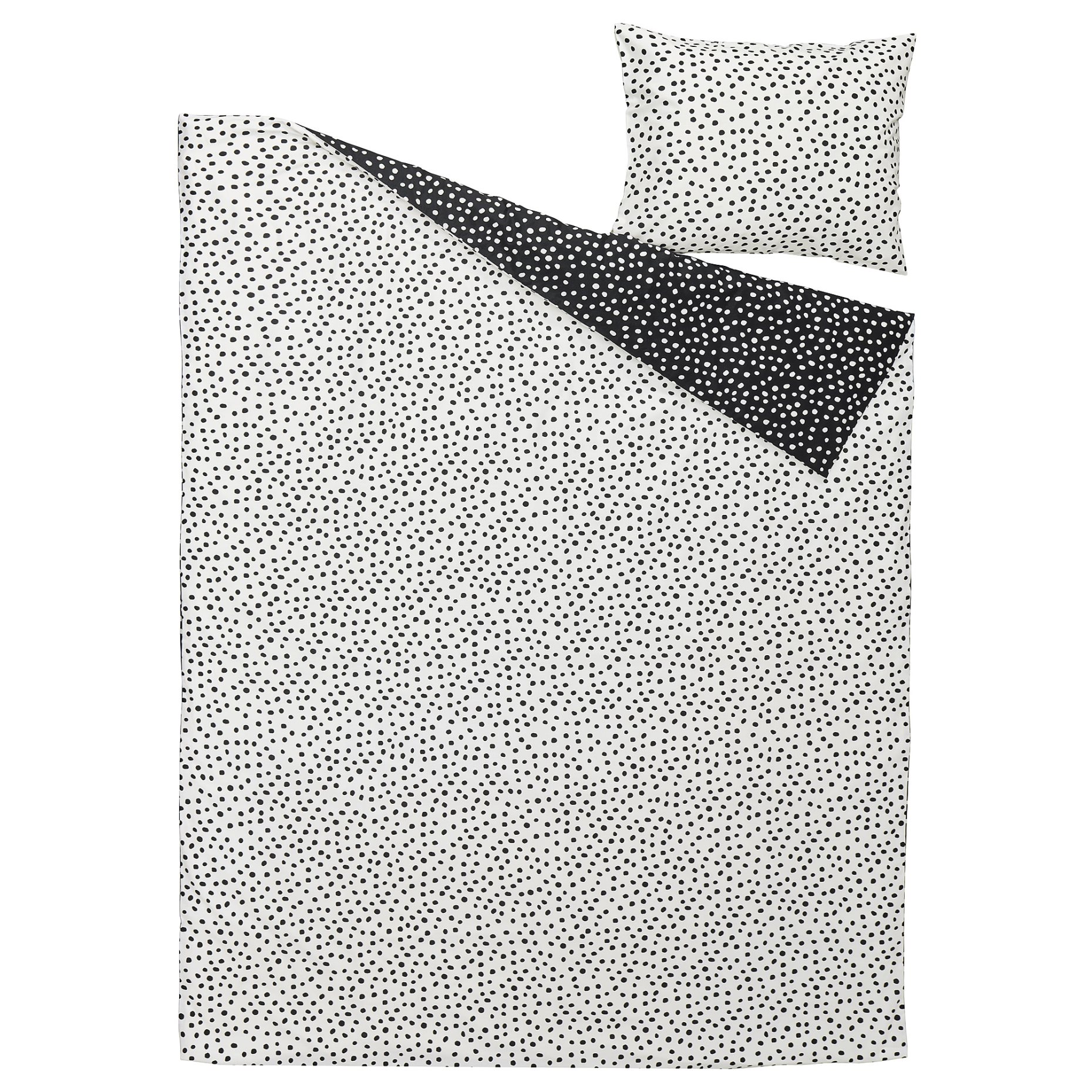 BJÖRKGRÅMAL, παπλωματοθήκη και μαξιλαροθήκη, 150x200/50x60 cm, 105.911.82