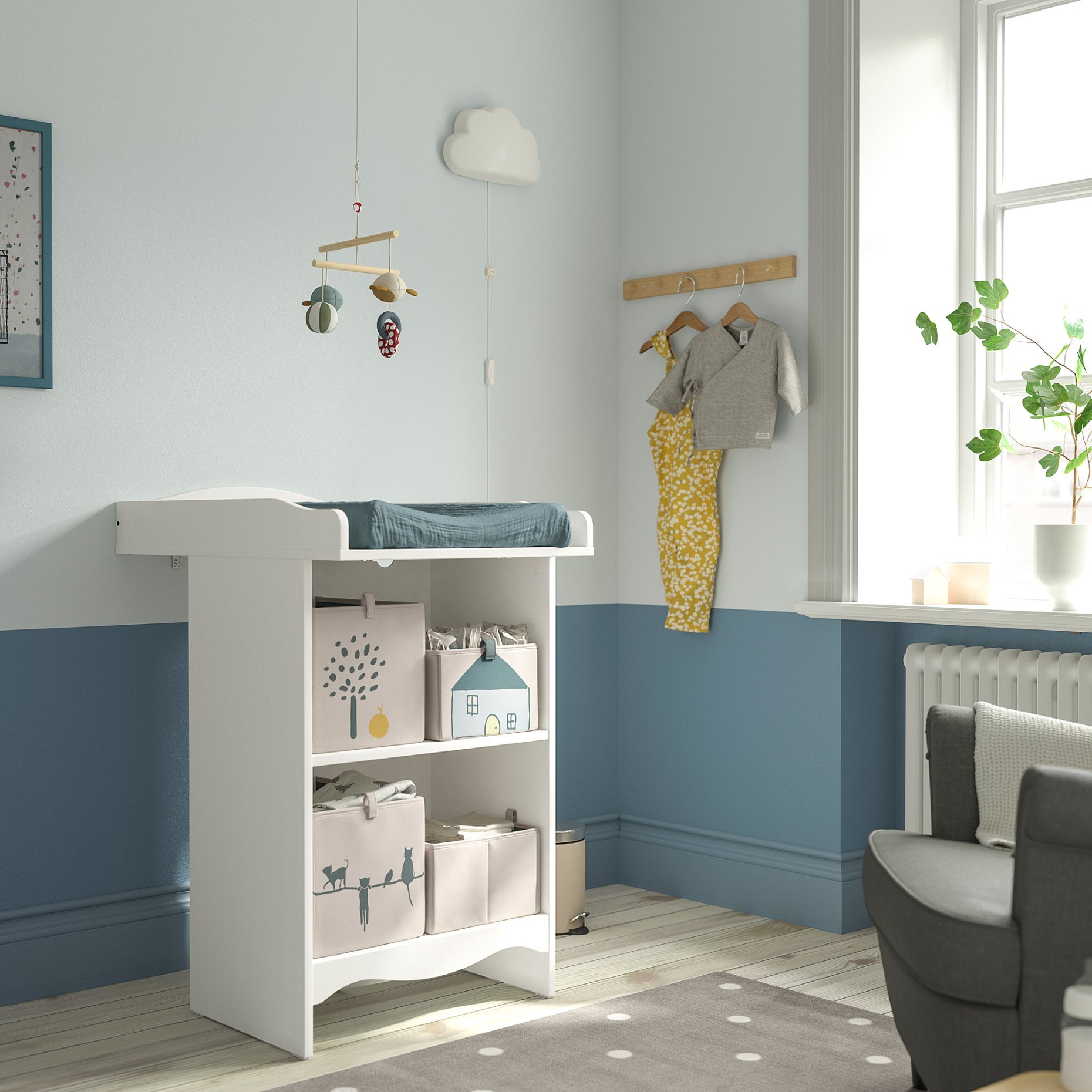 SMÅGÖRA, changing table/bookshelf, 105.979.52