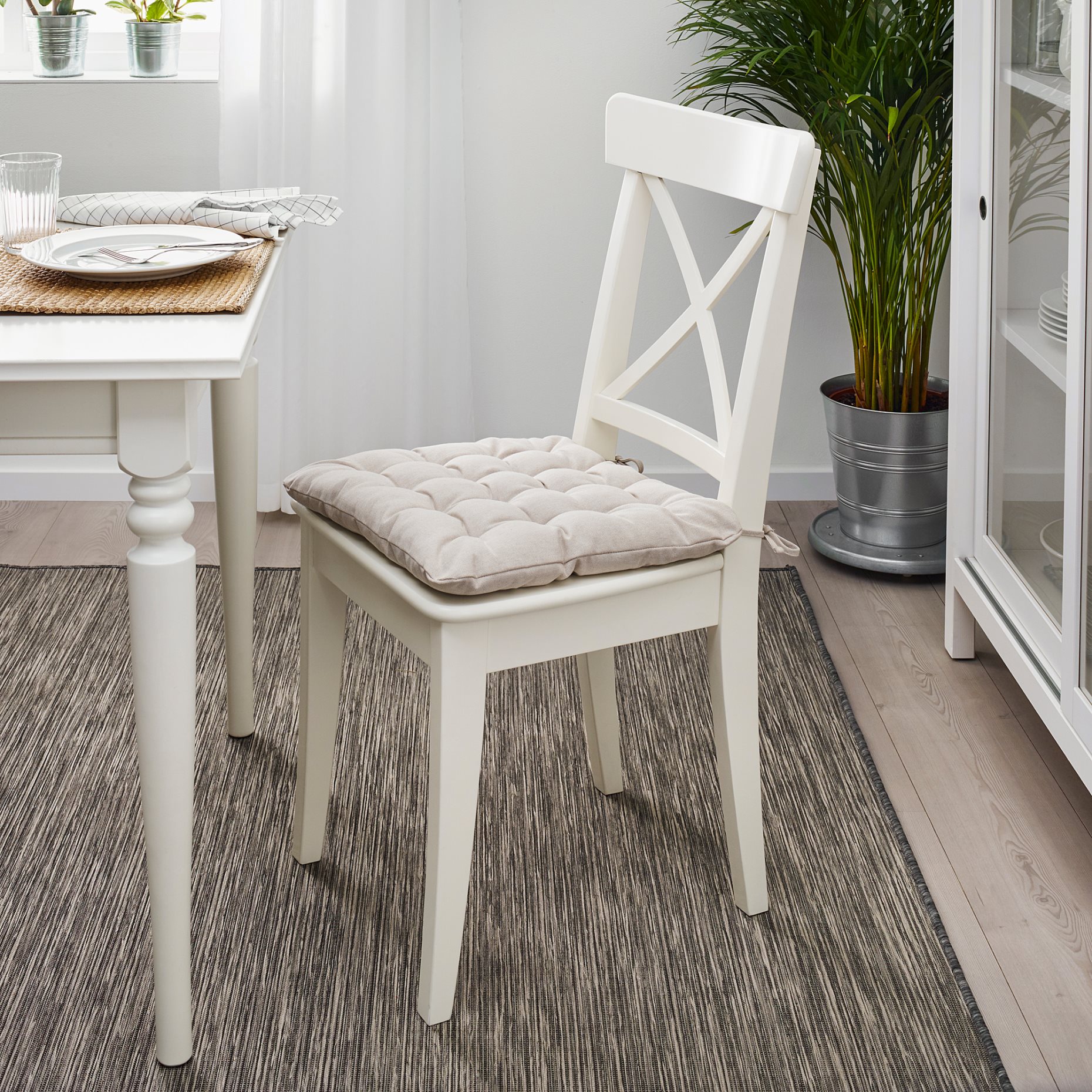 VIPPÄRT, μαξιλάρι καρέκλας, 38x38x6.5 cm, 105.992.82