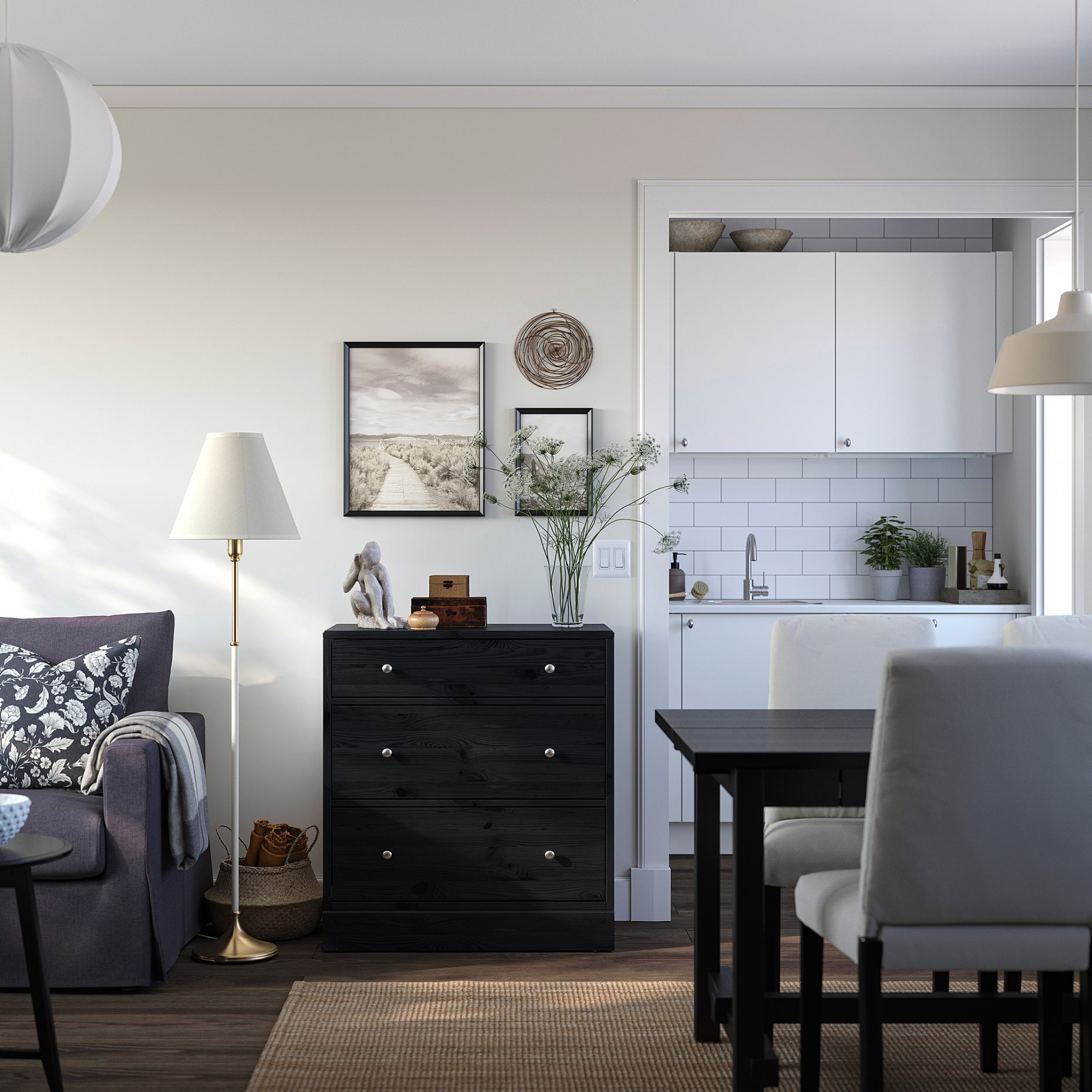 HAVSTA, συρταριέρα με 3 συρτάρια, 81x47x89 cm, 105.994.75