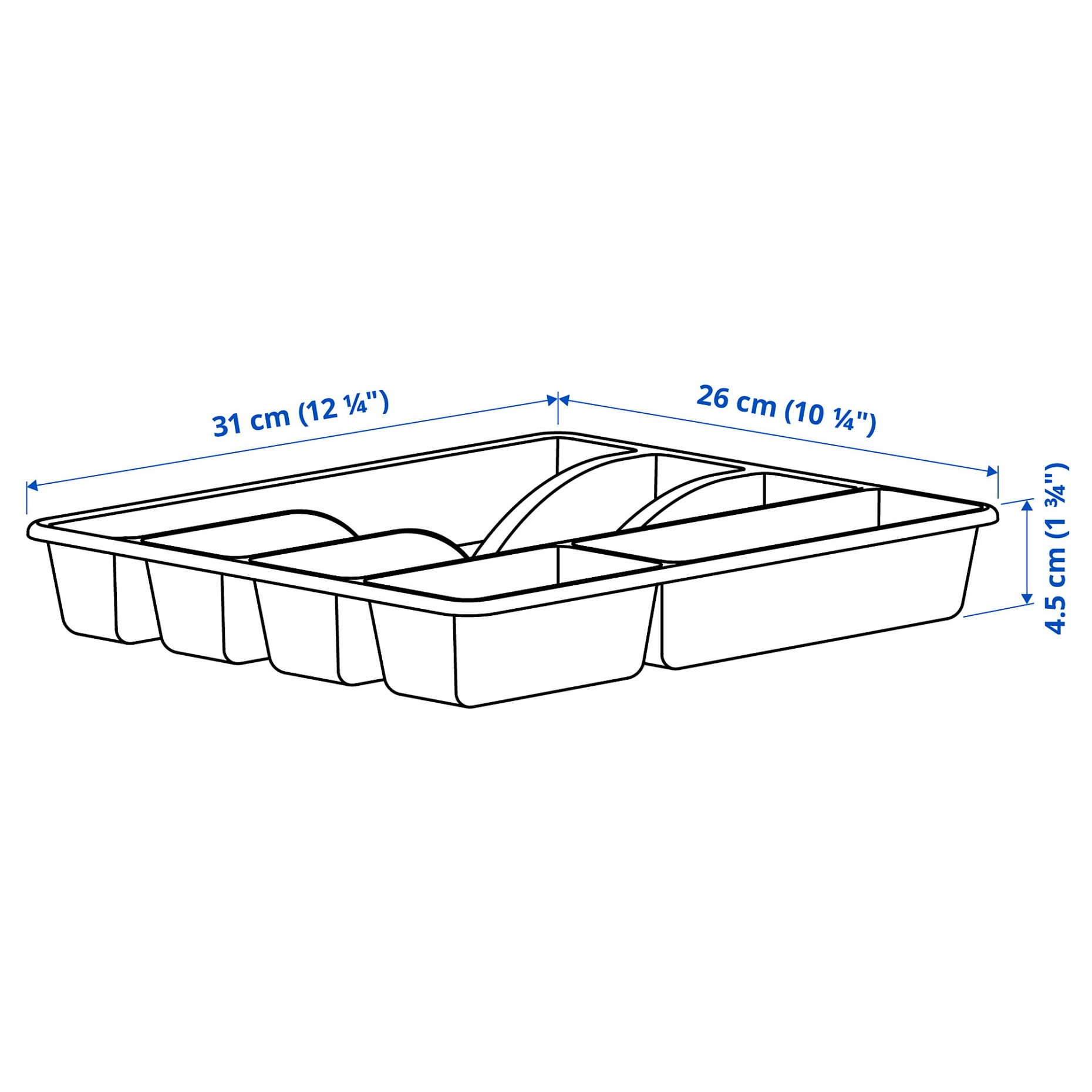 SMÄCKER, cutlery tray, 31x26 cm, 106.014.59