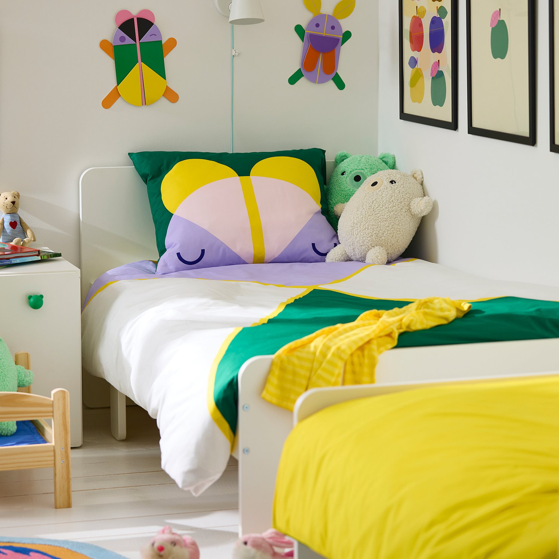 GREJSIMOJS, παπλωματοθήκη και μαξιλαροθήκη, 150x200/50x60 cm, 106.018.31