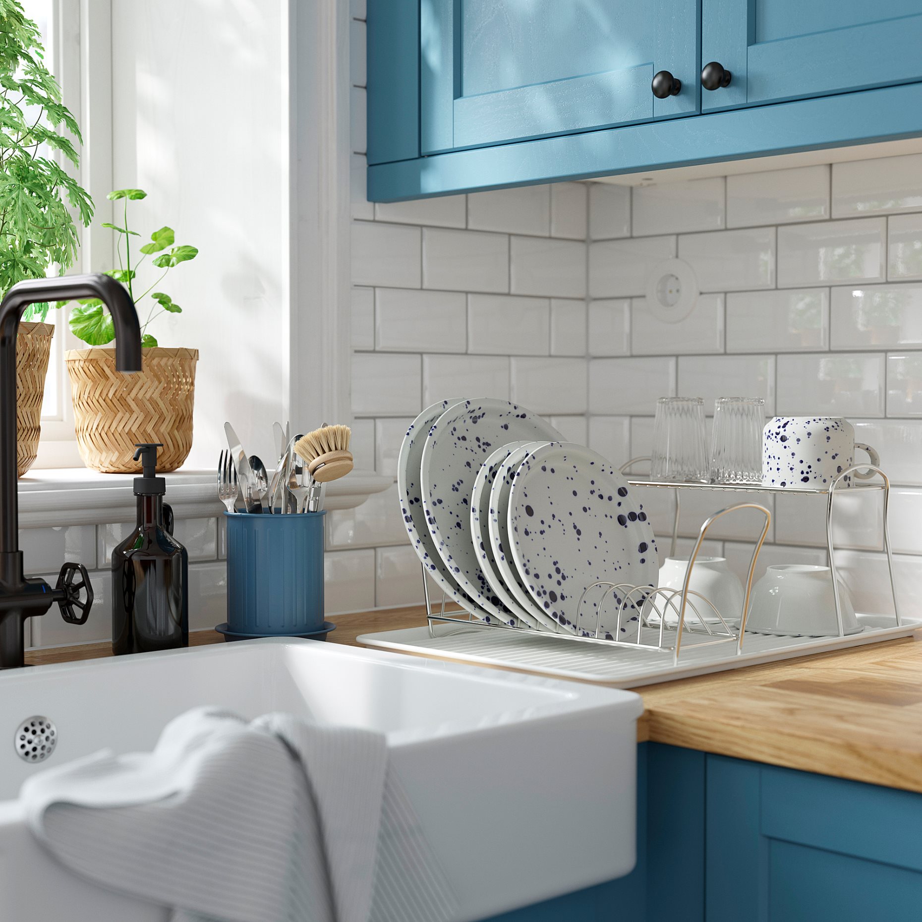 VÄLVÅRDAD, θήκη στραγγίσματος για μαχαιροπίρουνα, 13 cm, 106.053.20