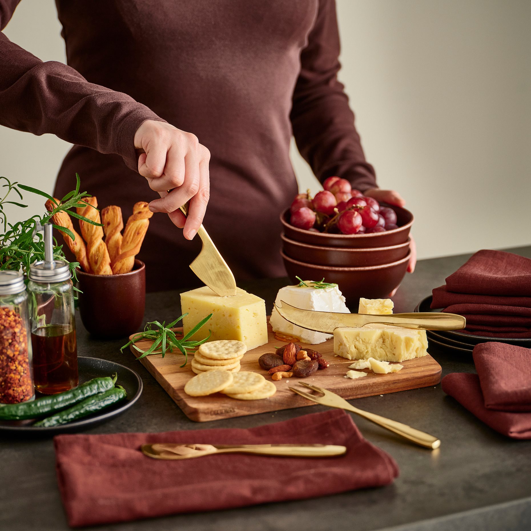 TILLAGD, μαχαίρια τυριού, σετ 4 τεμ., 106.059.47