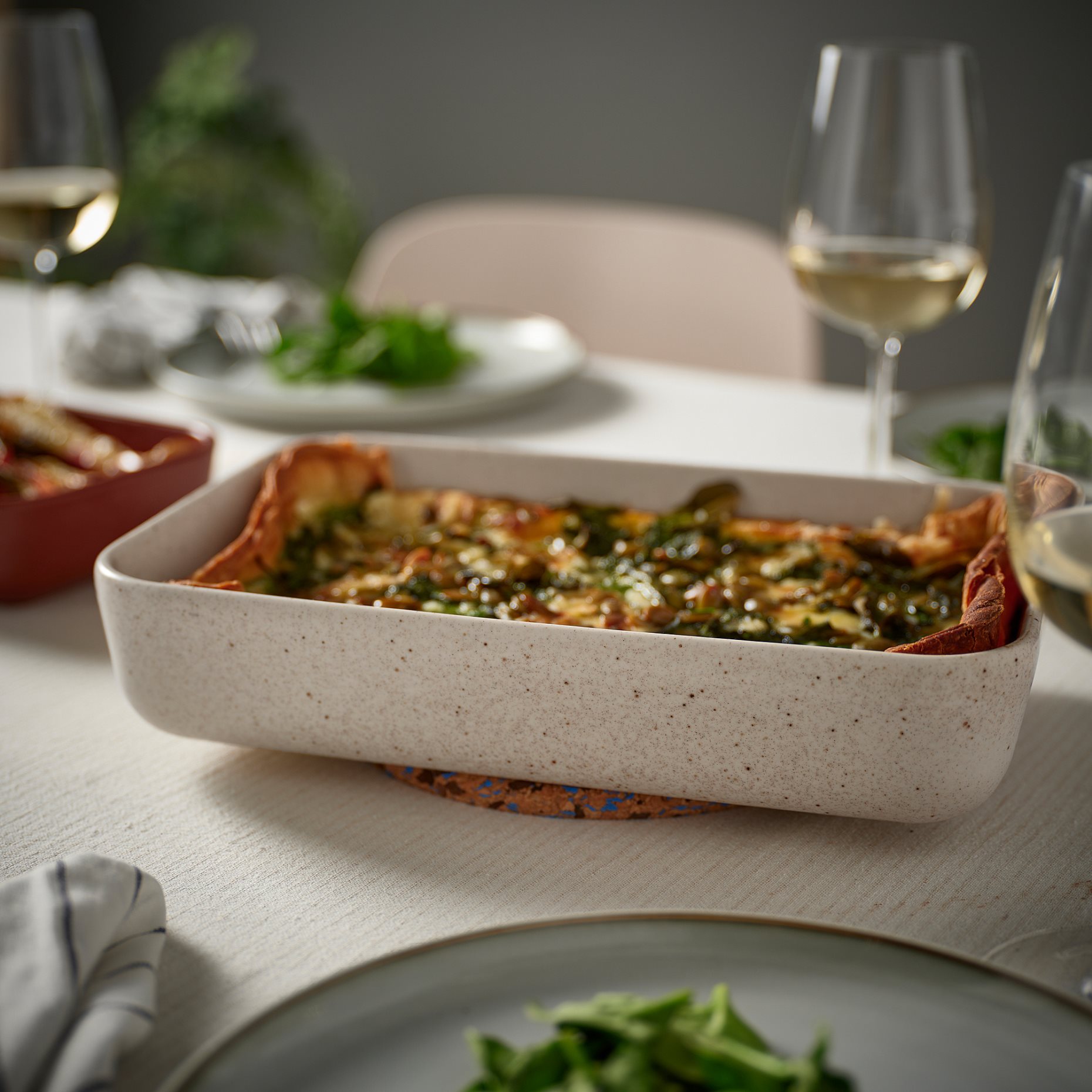 LYCKAD, σκεύος φούρνου-σερβιρίσματος, σετ 2 τεμ., 106.079.51