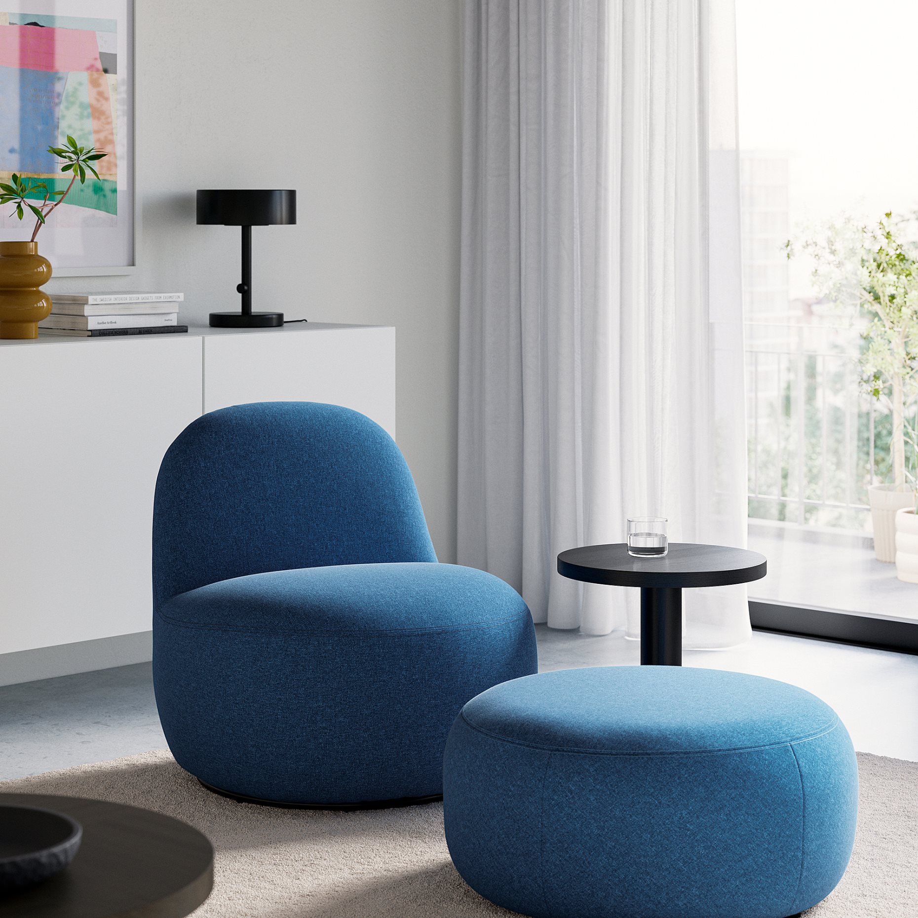 LILLESÄTER, swivel easy chair, 106.184.88