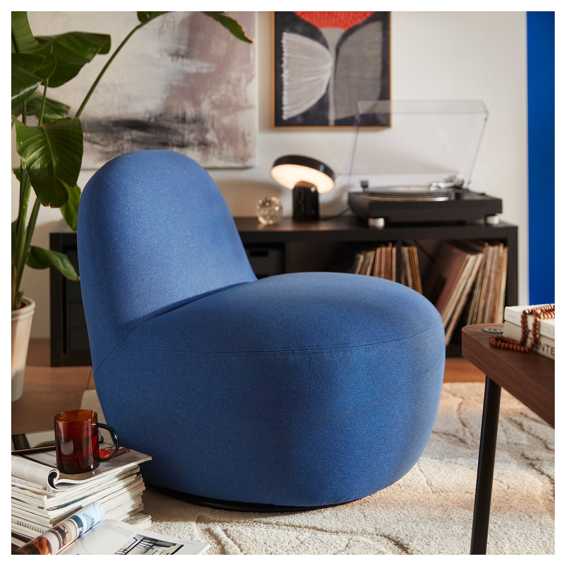 LILLESÄTER, swivel easy chair, 106.184.88