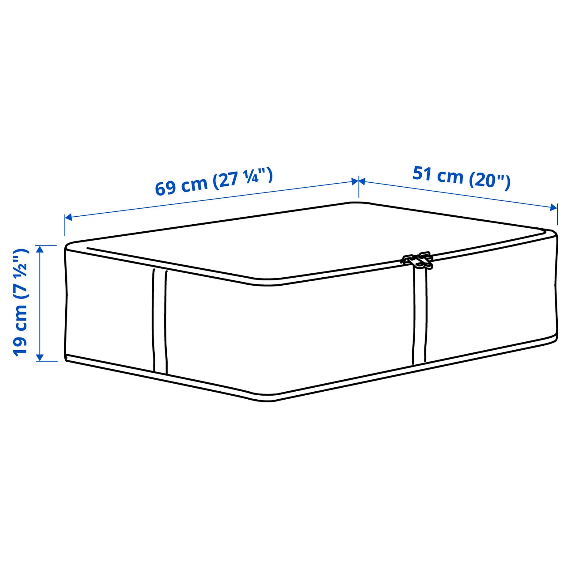 HEMMAFIXARE, storage case, 69x51x19 cm, 106.304.47
