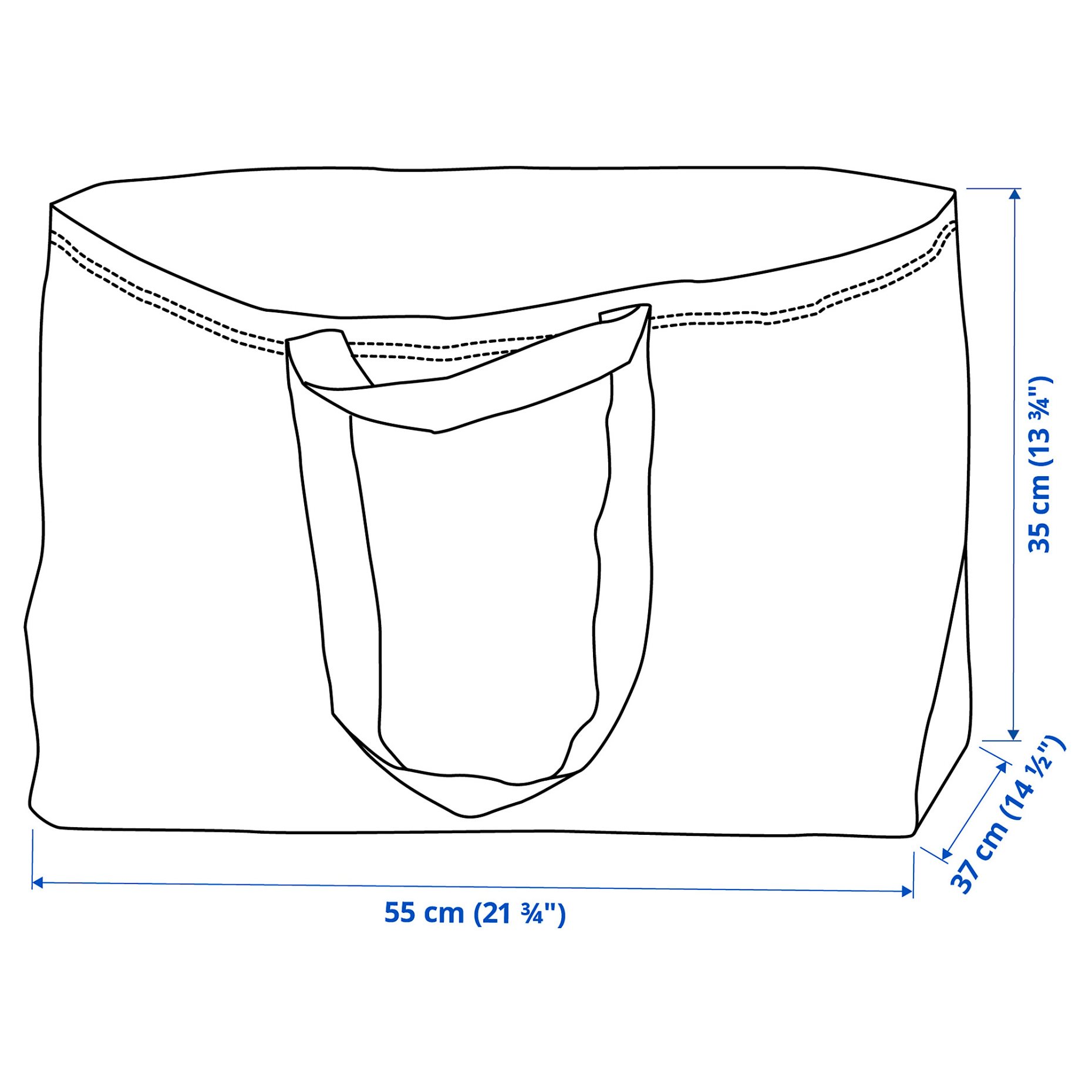 FRAKTA, carrier bag, large, 172.283.40