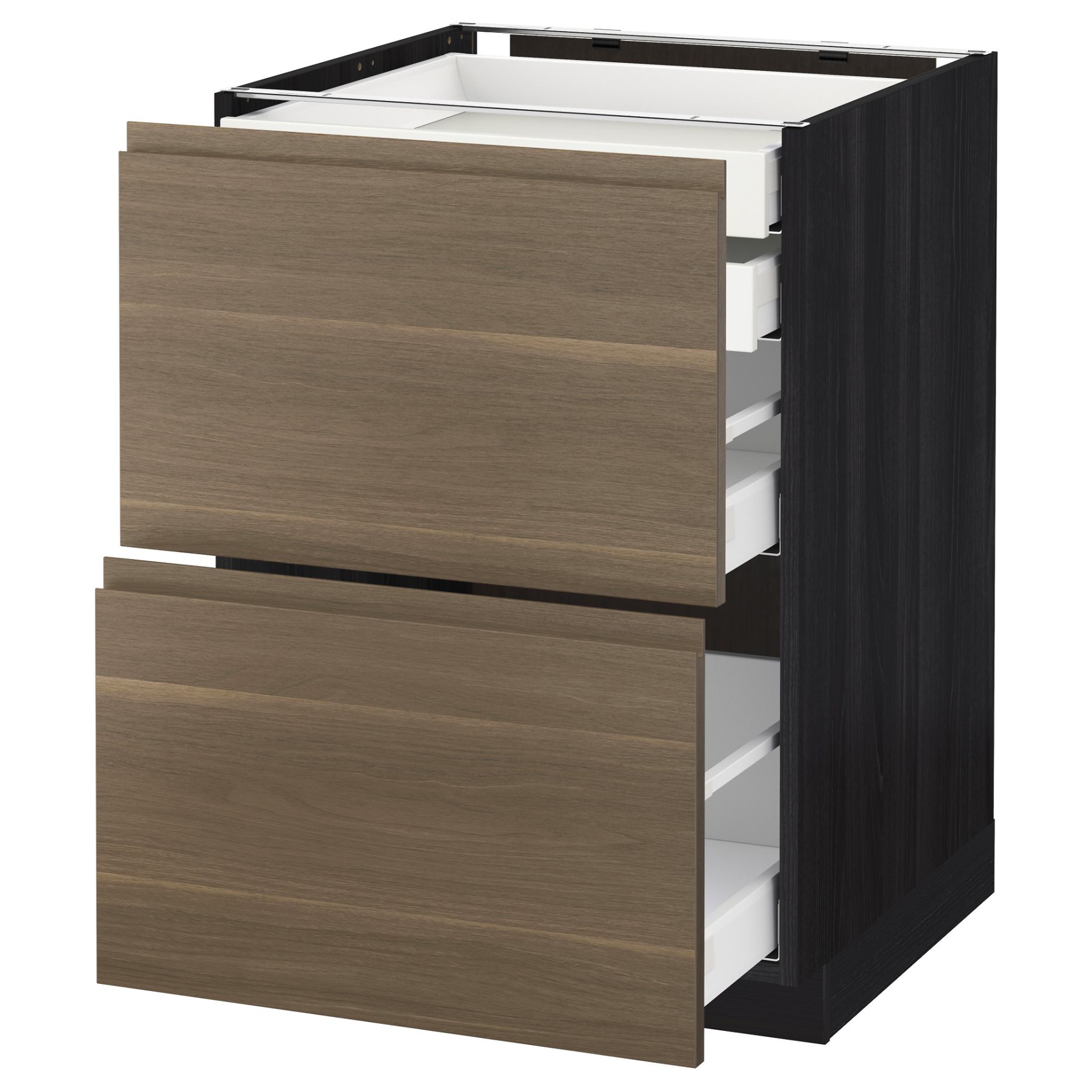 METOD/MAXIMERA, base cabinet 2 fronts/2 low/1 medium/1 high drawer, 191.314.83
