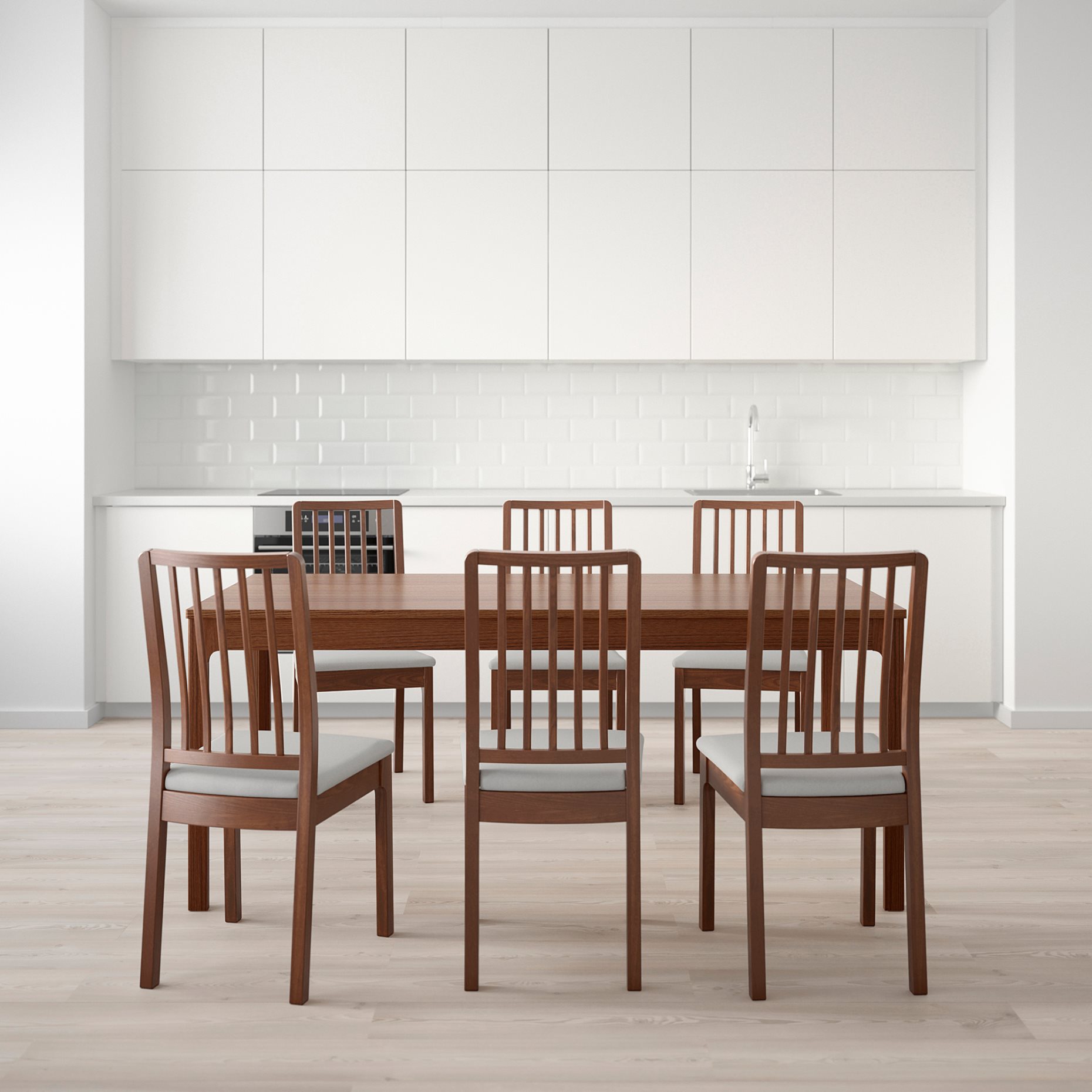 EKEDALEN/EKEDALEN, τραπέζι και 6 καρέκλες, 192.214.50