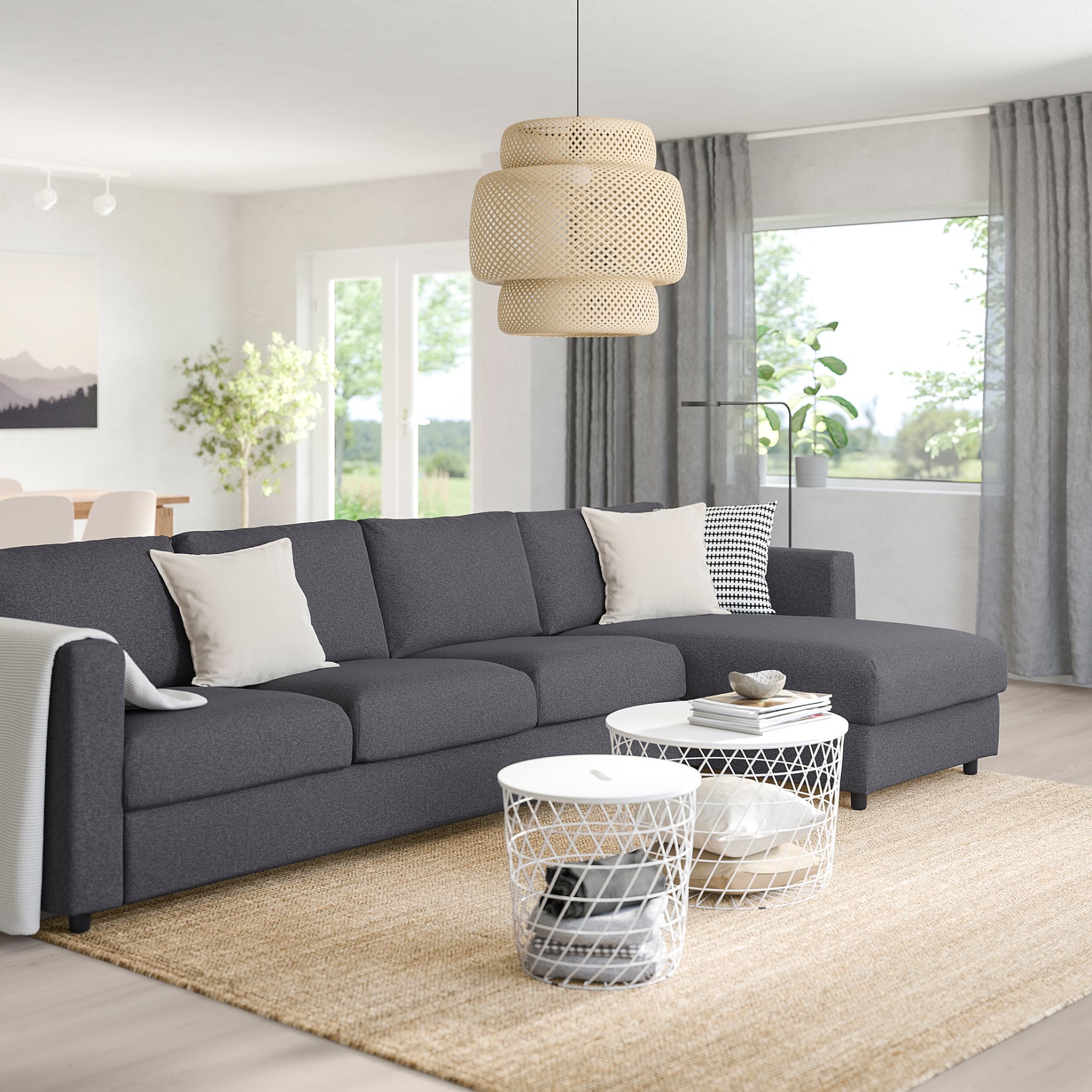VIMLE, 4-seat sofa with chaise longue, 193.994.86