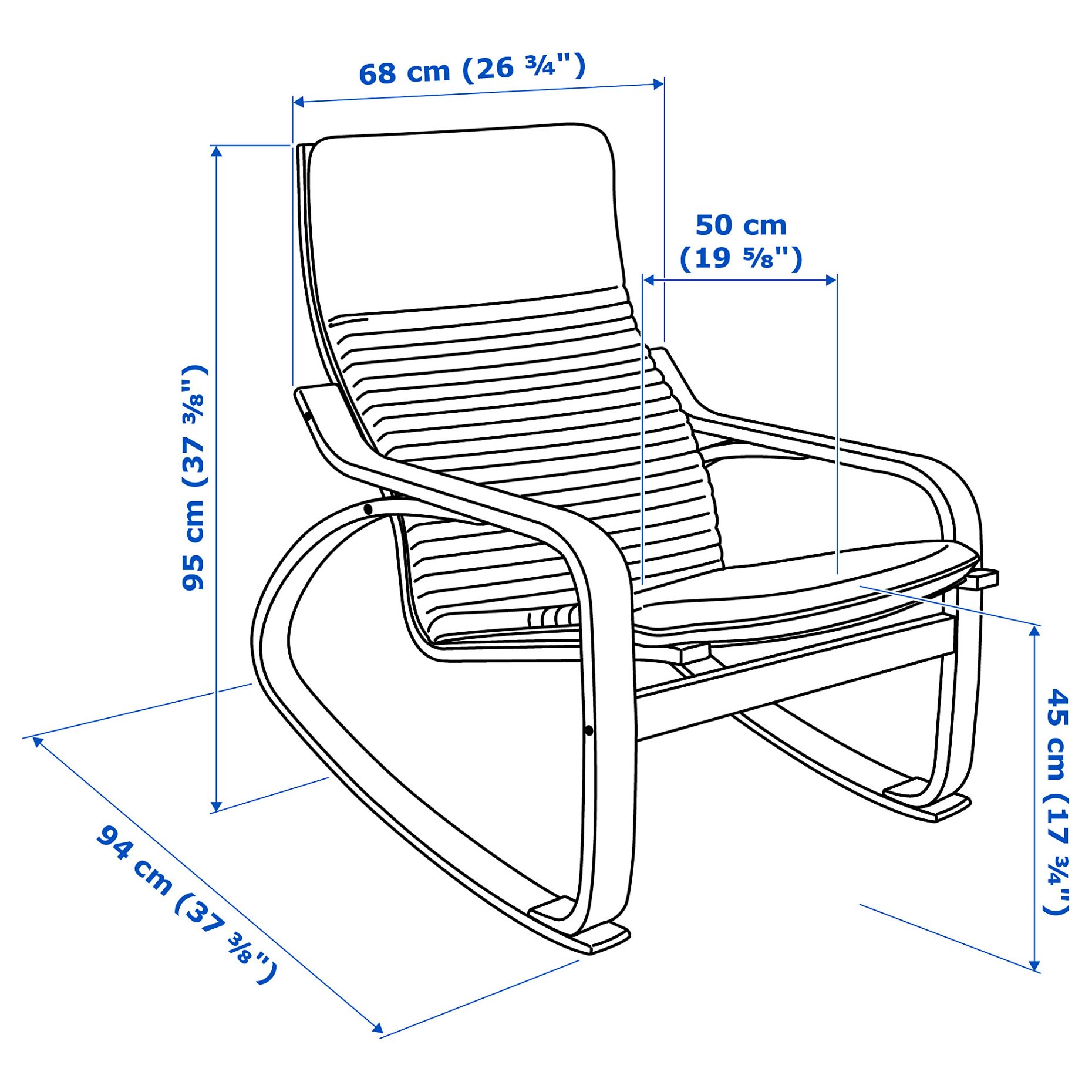 POÄNG, rocking-chair, 194.292.66