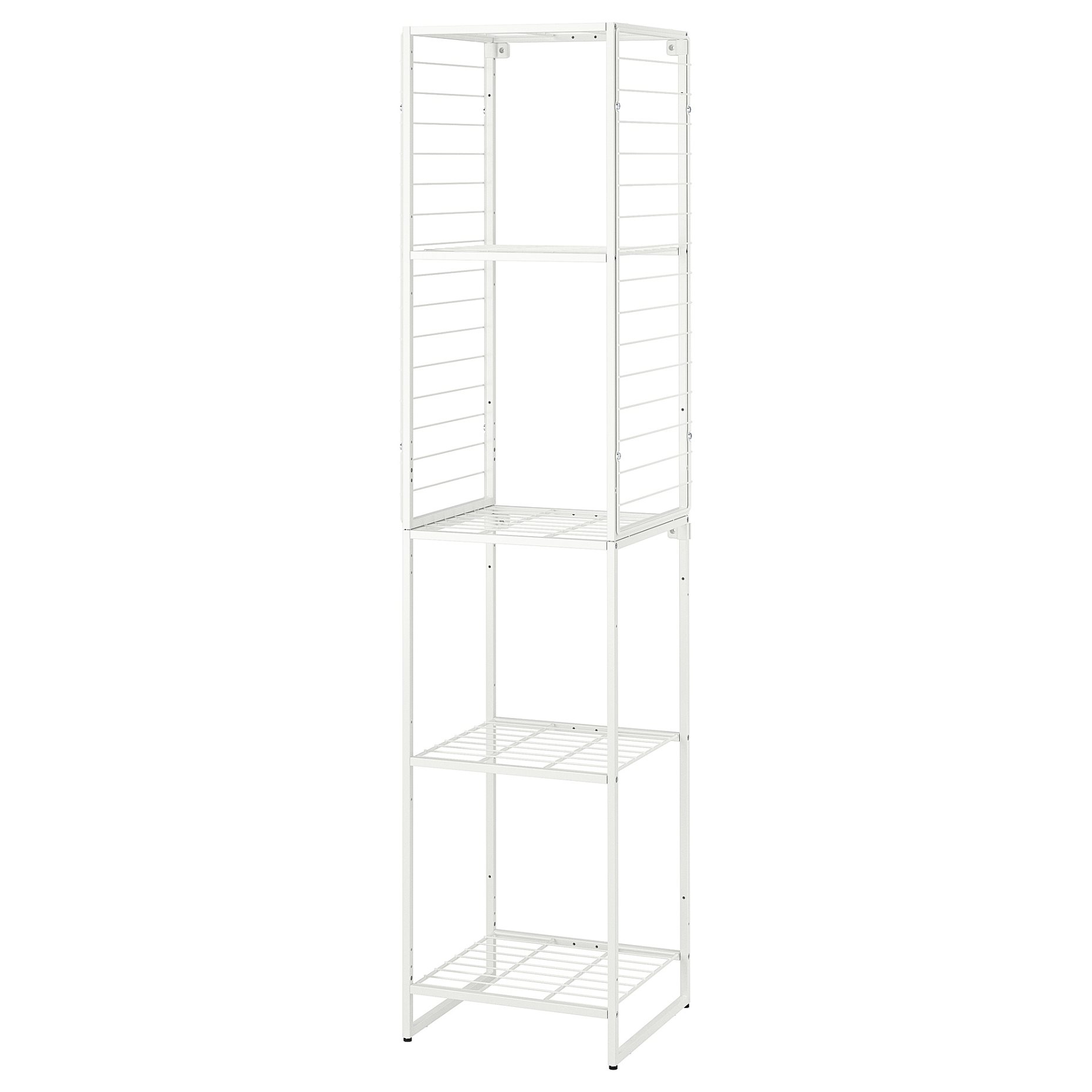 JOSTEIN, shelving unit with grid/in/outdoor/wire, 42x40x180 cm, 194.372.52