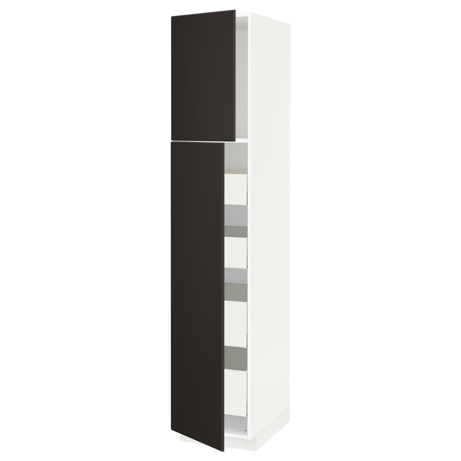 METOD, high cabinet with 2 doors/4 drawers, 40x60x200 cm, 194.691.96
