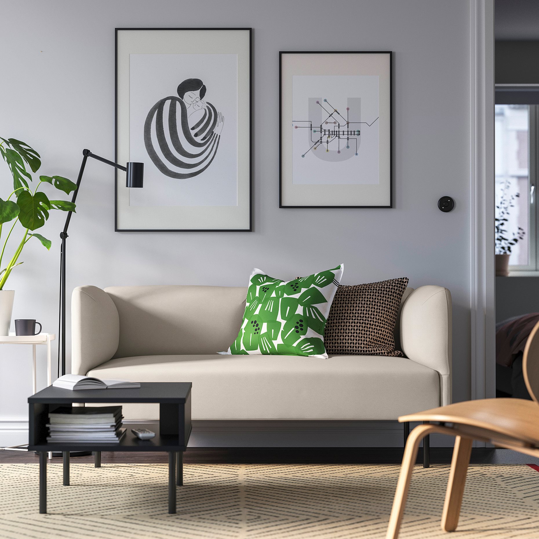 LILLEHEM, σύνθεση διθέσιου καναπέ, 194.712.79