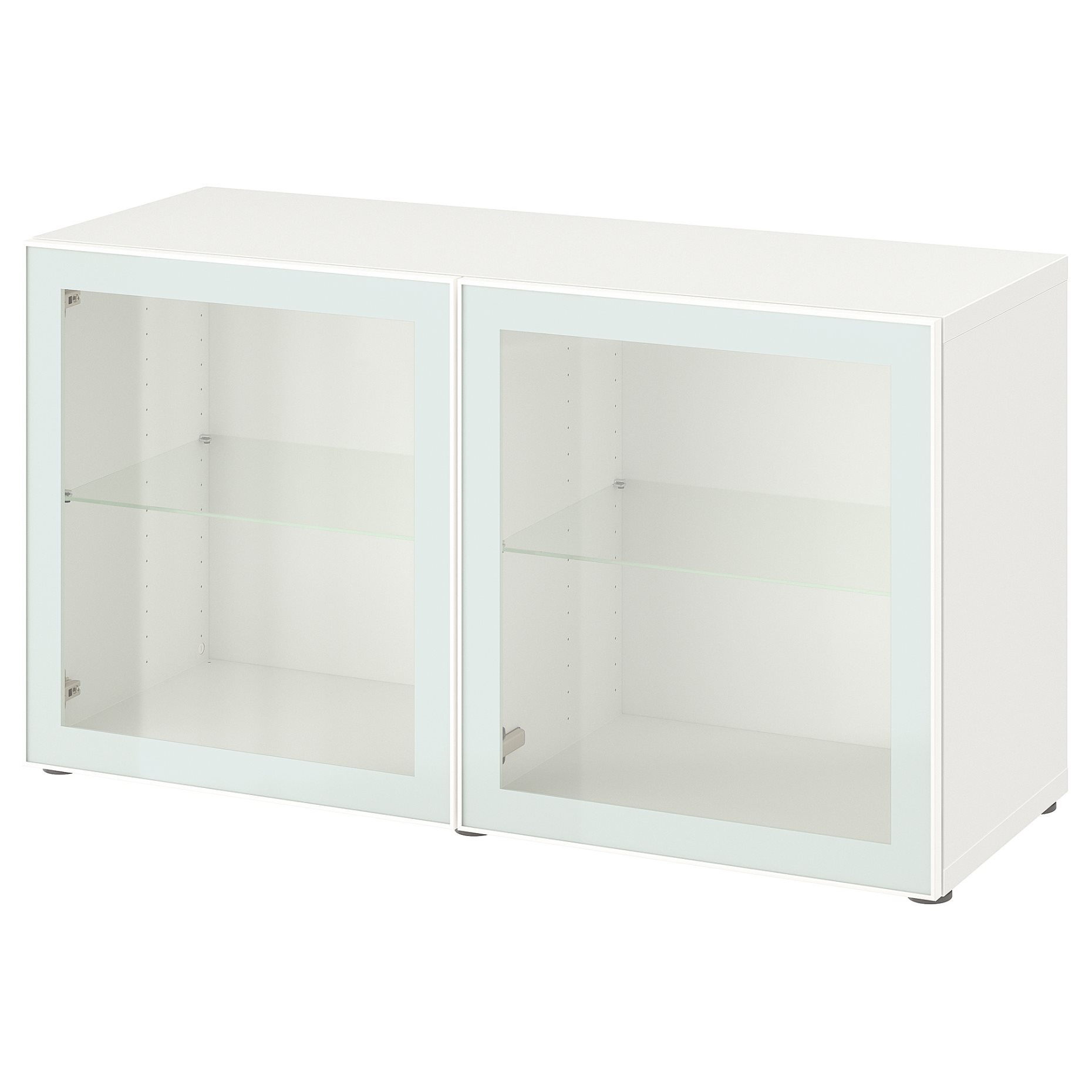 BESTÅ, shelf unit with doors, 120x42x64 cm, 194.892.22