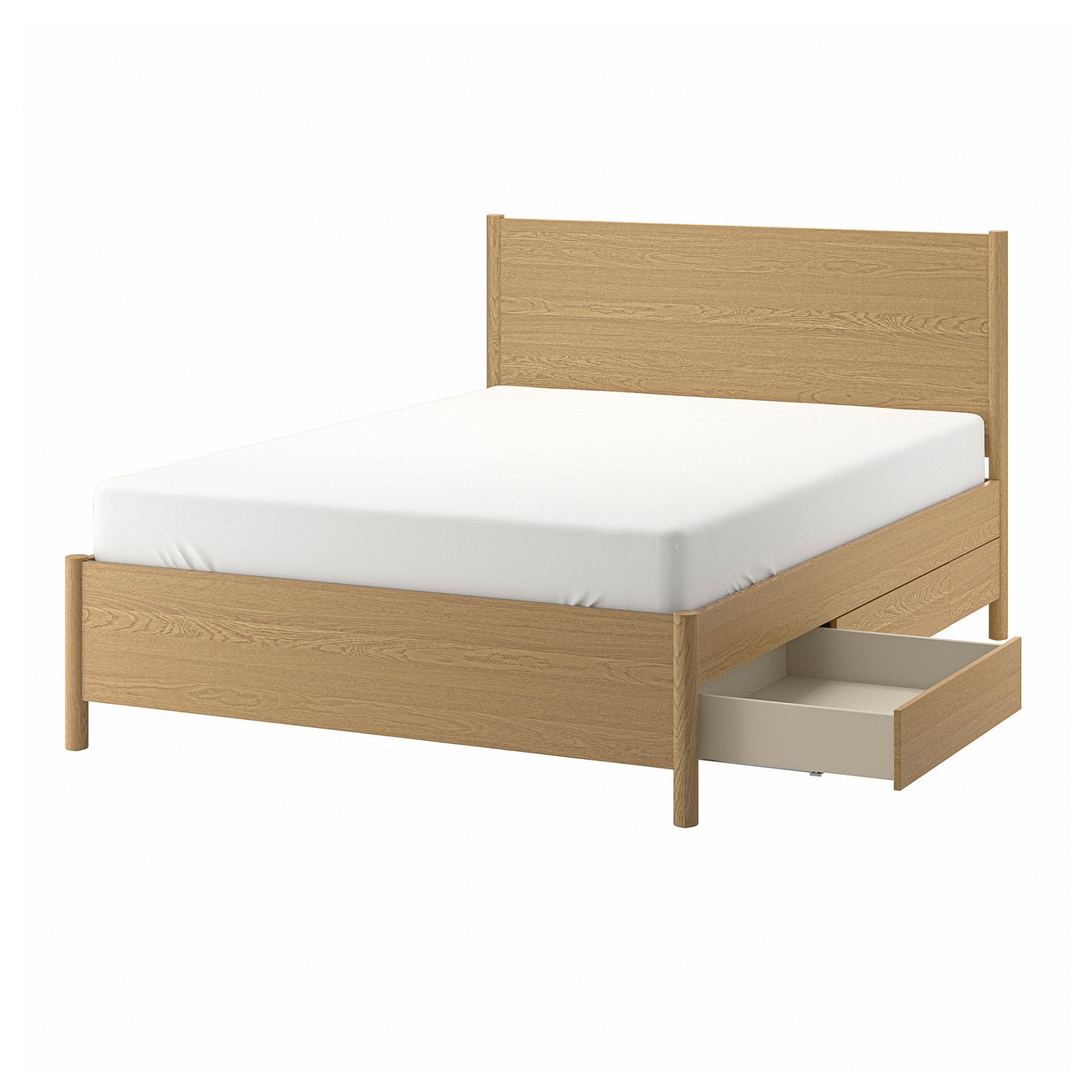 TONSTAD, bed frame with storage, 140x200 cm, 194.966.61