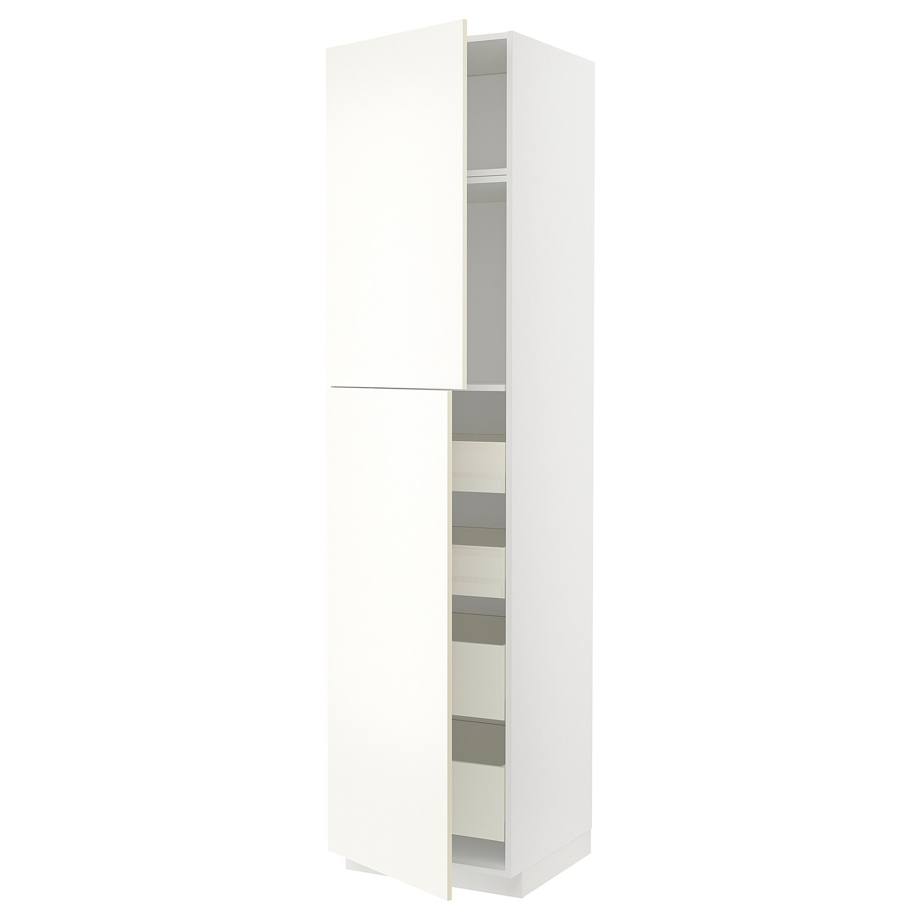 METOD, high cabinet with 2 doors/4 drawers, 60x60x240 cm, 195.070.37