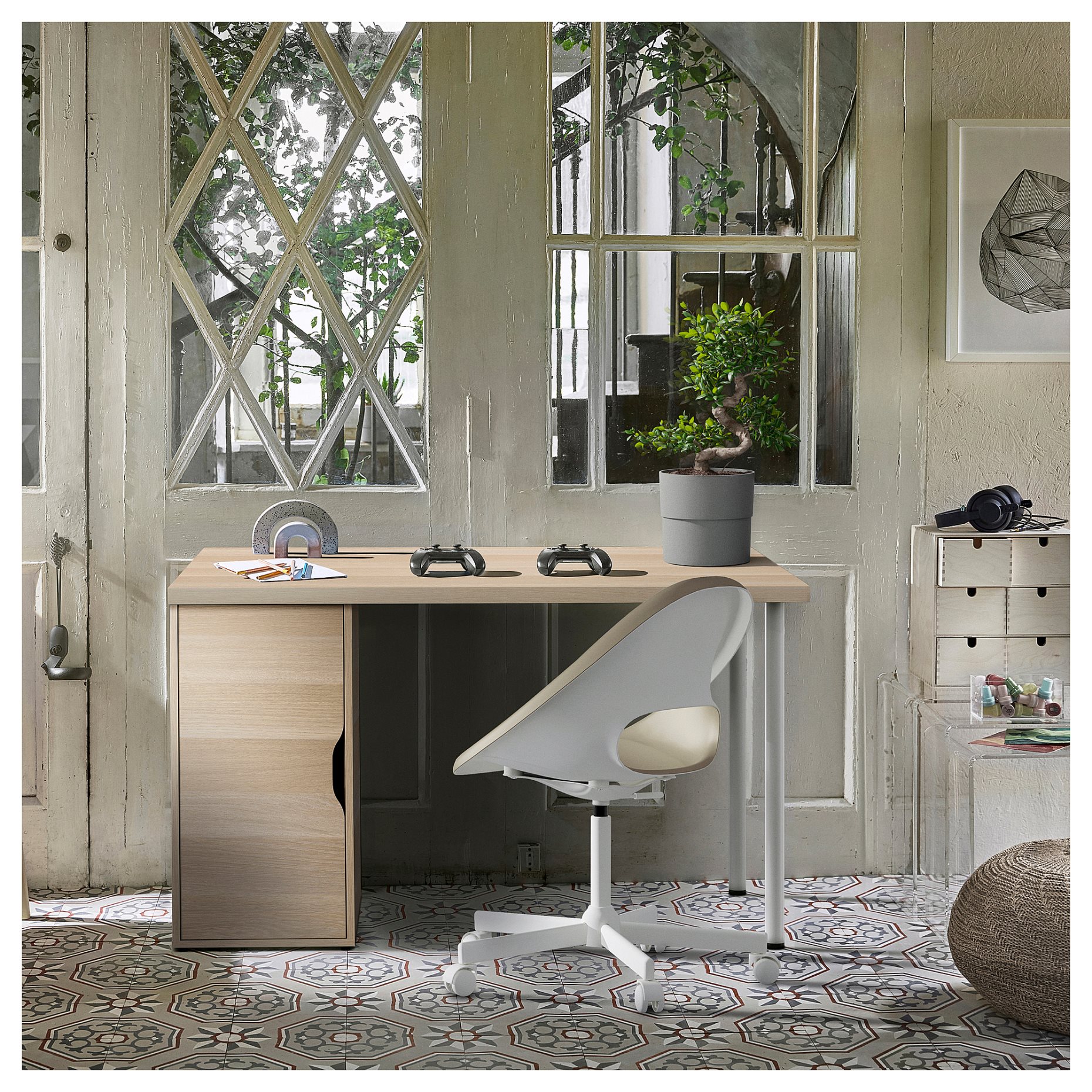 LAGKAPTEN/ALEX, γραφείο, 120x60 cm, 195.214.39